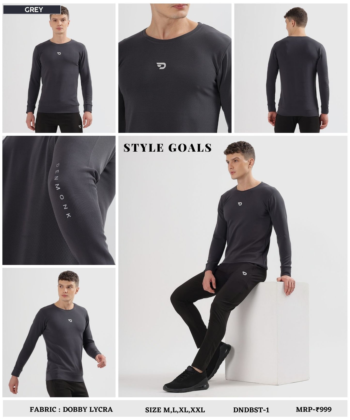 Move Light Sweatshirt - Imported Dobby Lycra  (GSM 280)