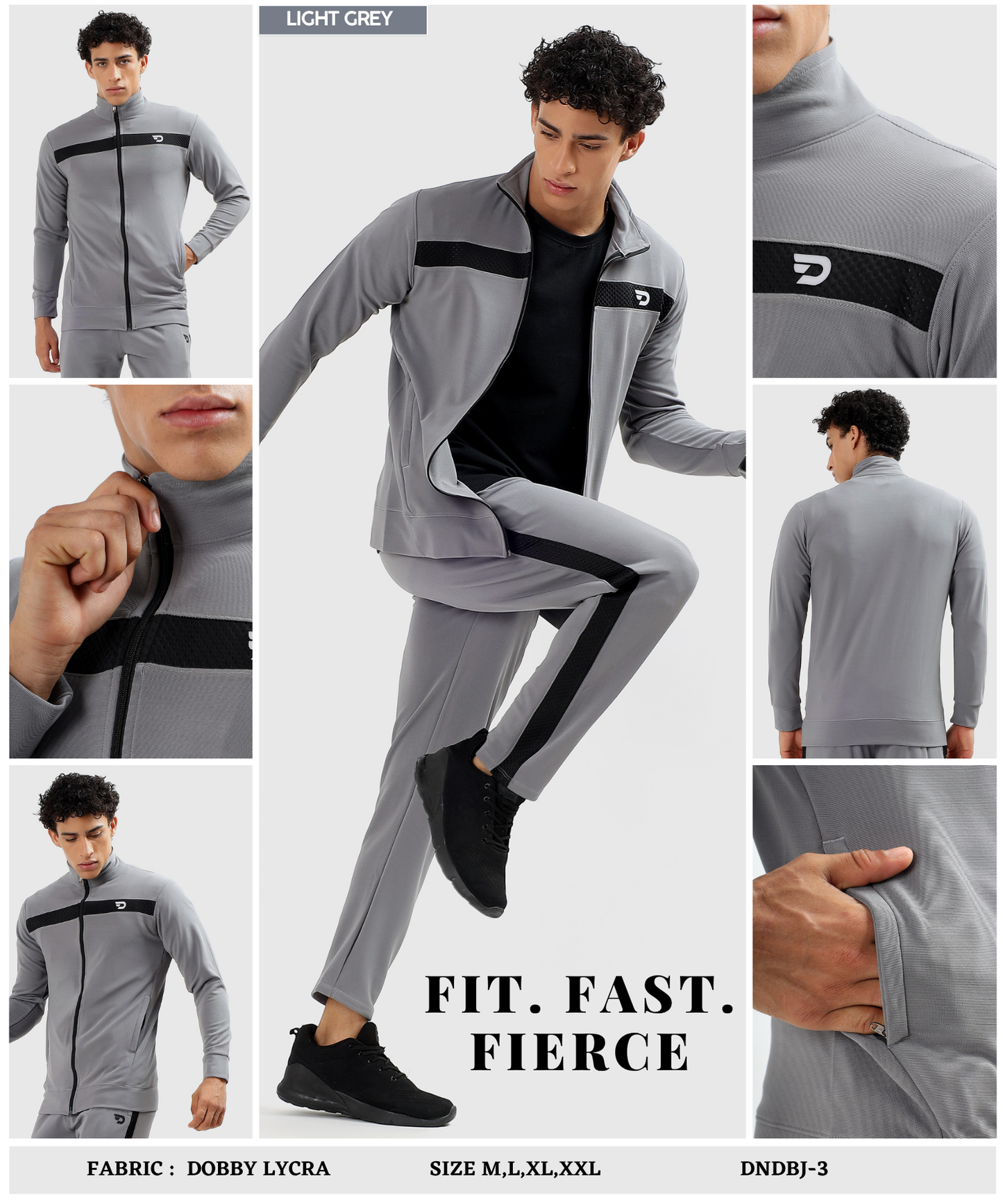 Men’s Dobby Lycra Slim Fit Jacket (GSM 290)