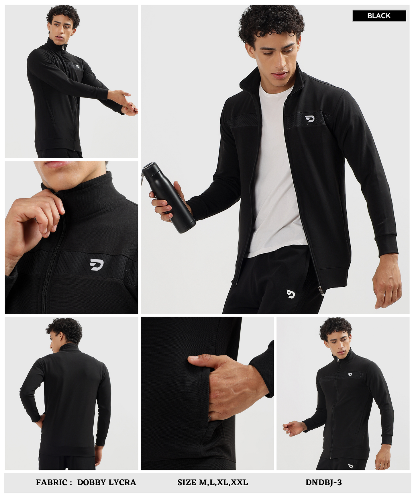Men’s Dobby Lycra Slim Fit Jacket (GSM 290)