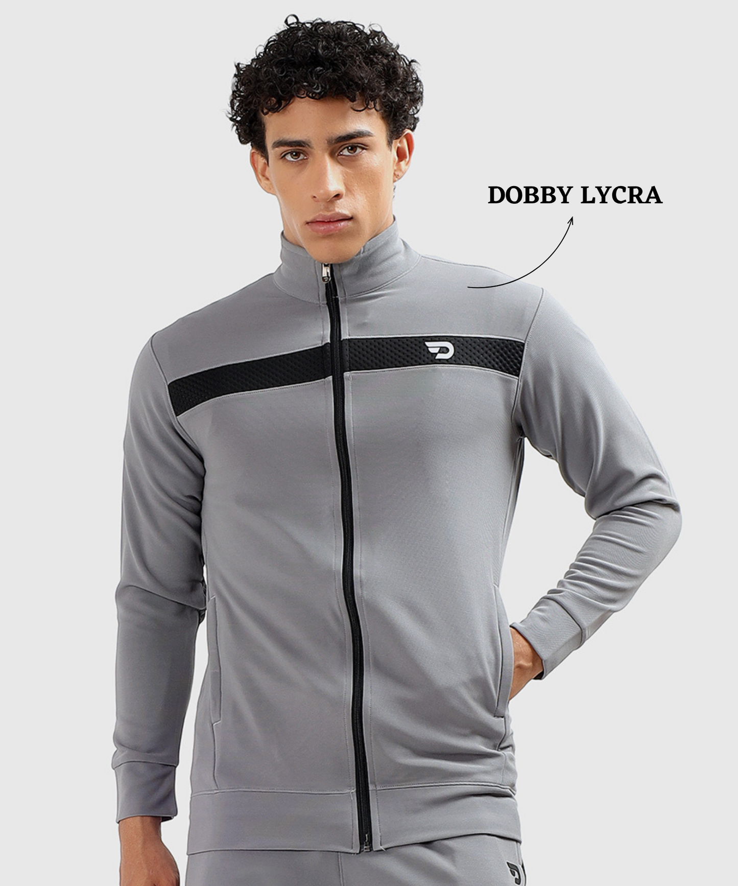 Men’s Dobby Lycra Slim Fit Jacket (GSM 290)