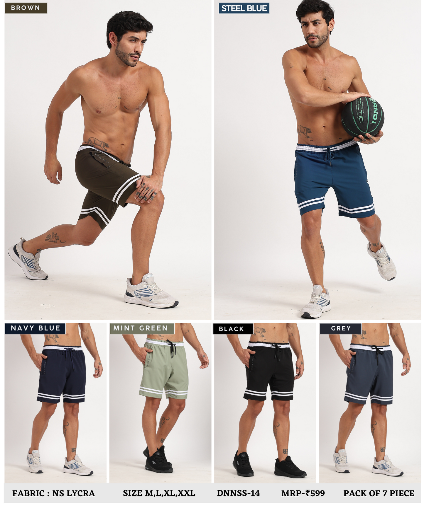 Ns Parachute Lycra Shorts - B2BZONE