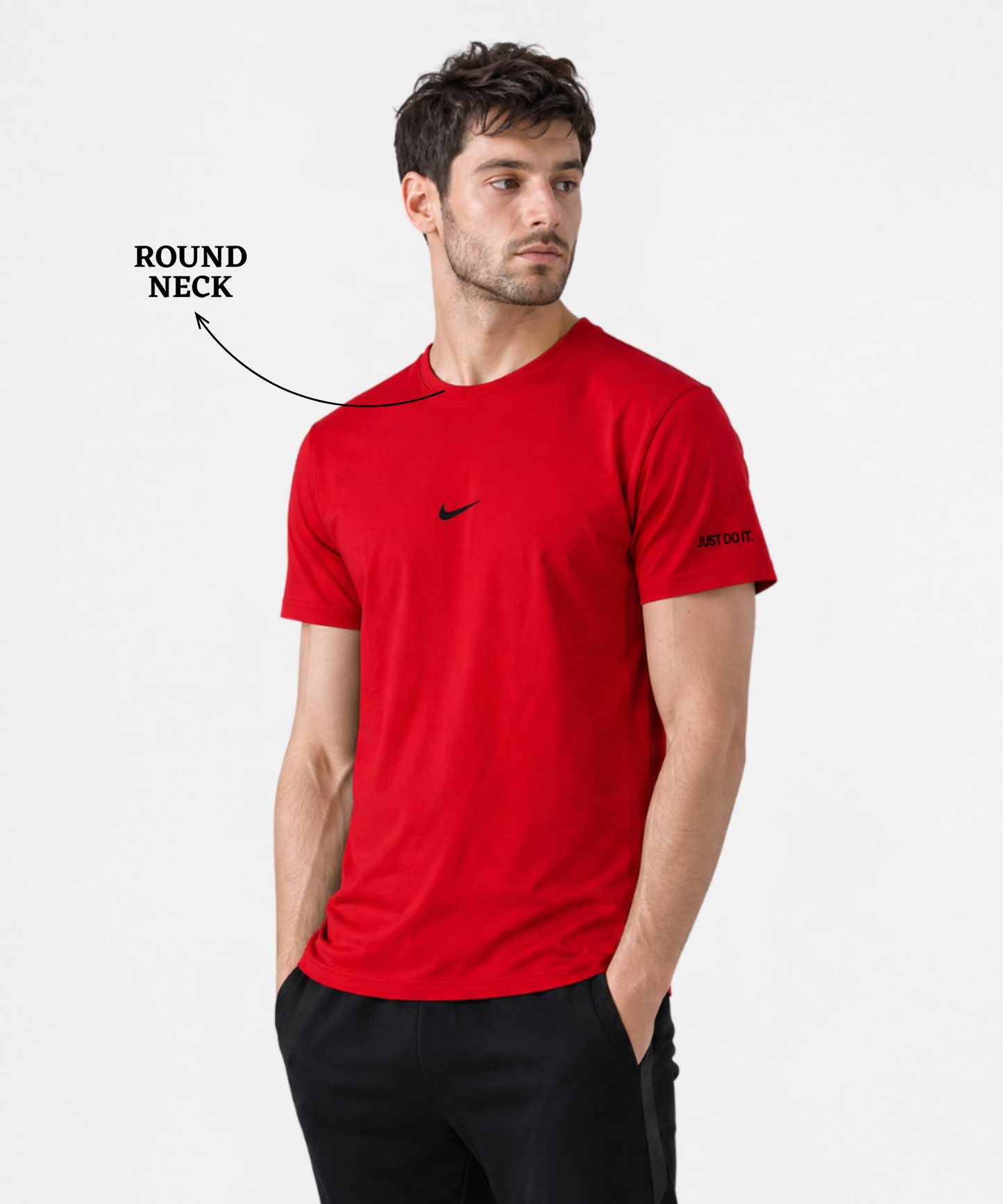 Men’s Premium Cotton Blend Regular Fit T-Shirt – 220 GSM| Embroidery Logo
