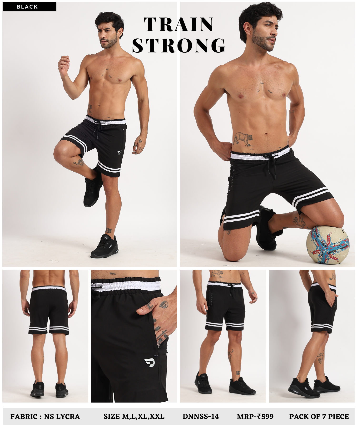 Ns Parachute Lycra Shorts - B2BZONE