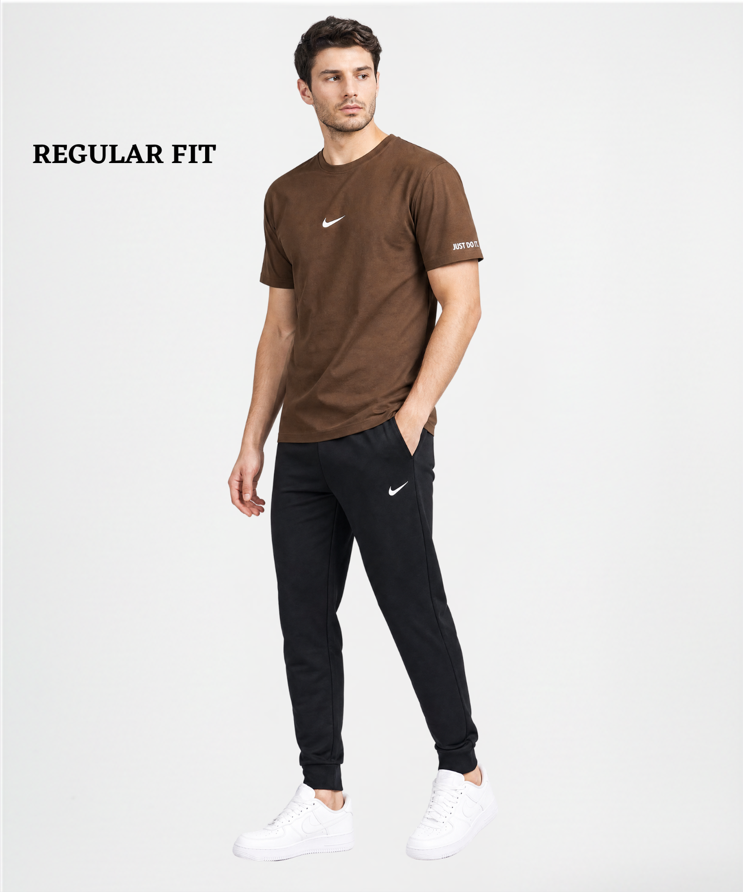 Men’s Premium Cotton Blend Regular Fit T-Shirt – 220 GSM| Embroidery Logo