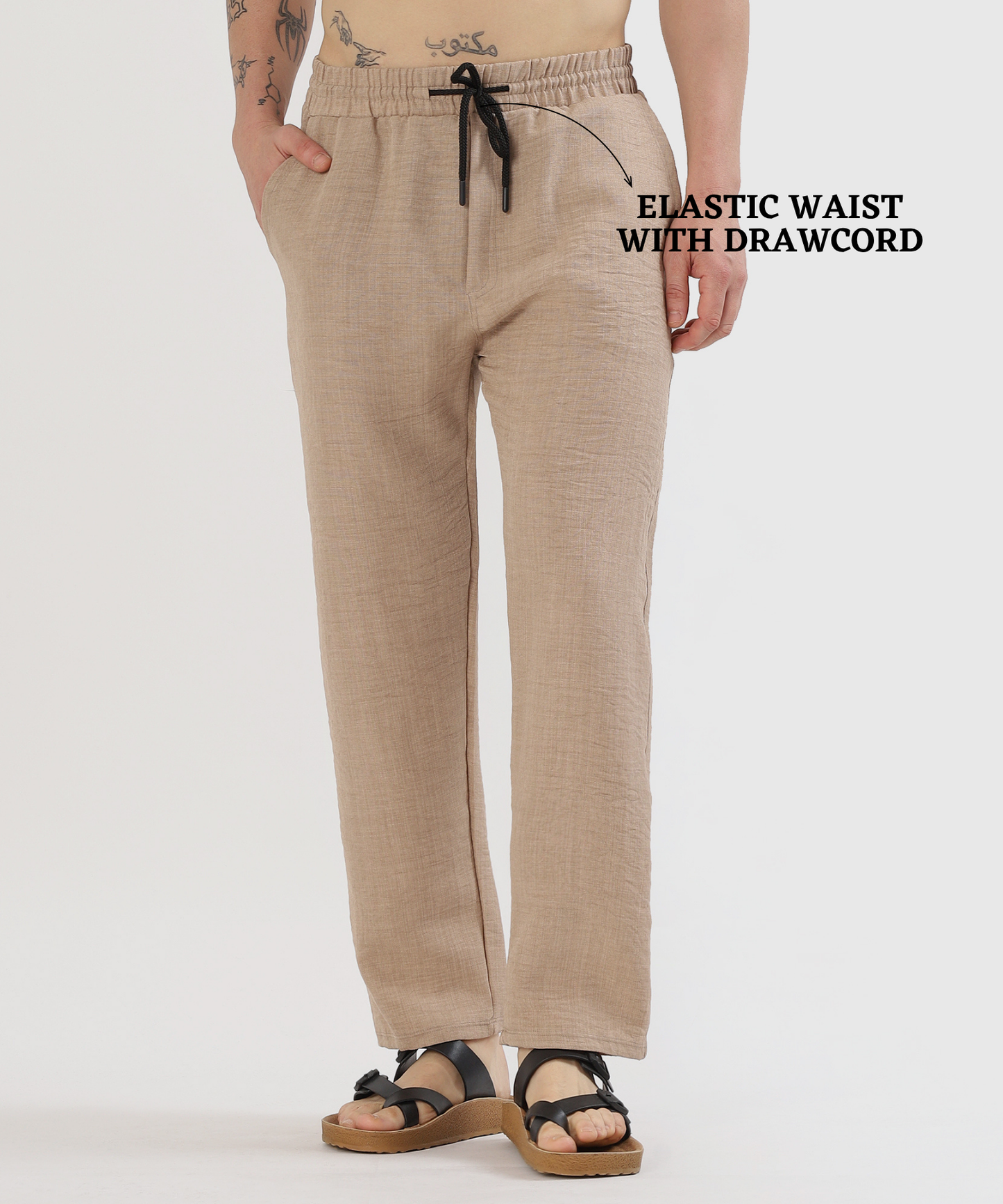 LinenEase Relax Pant - Imported Linen Lycra Lower (GSM 180)