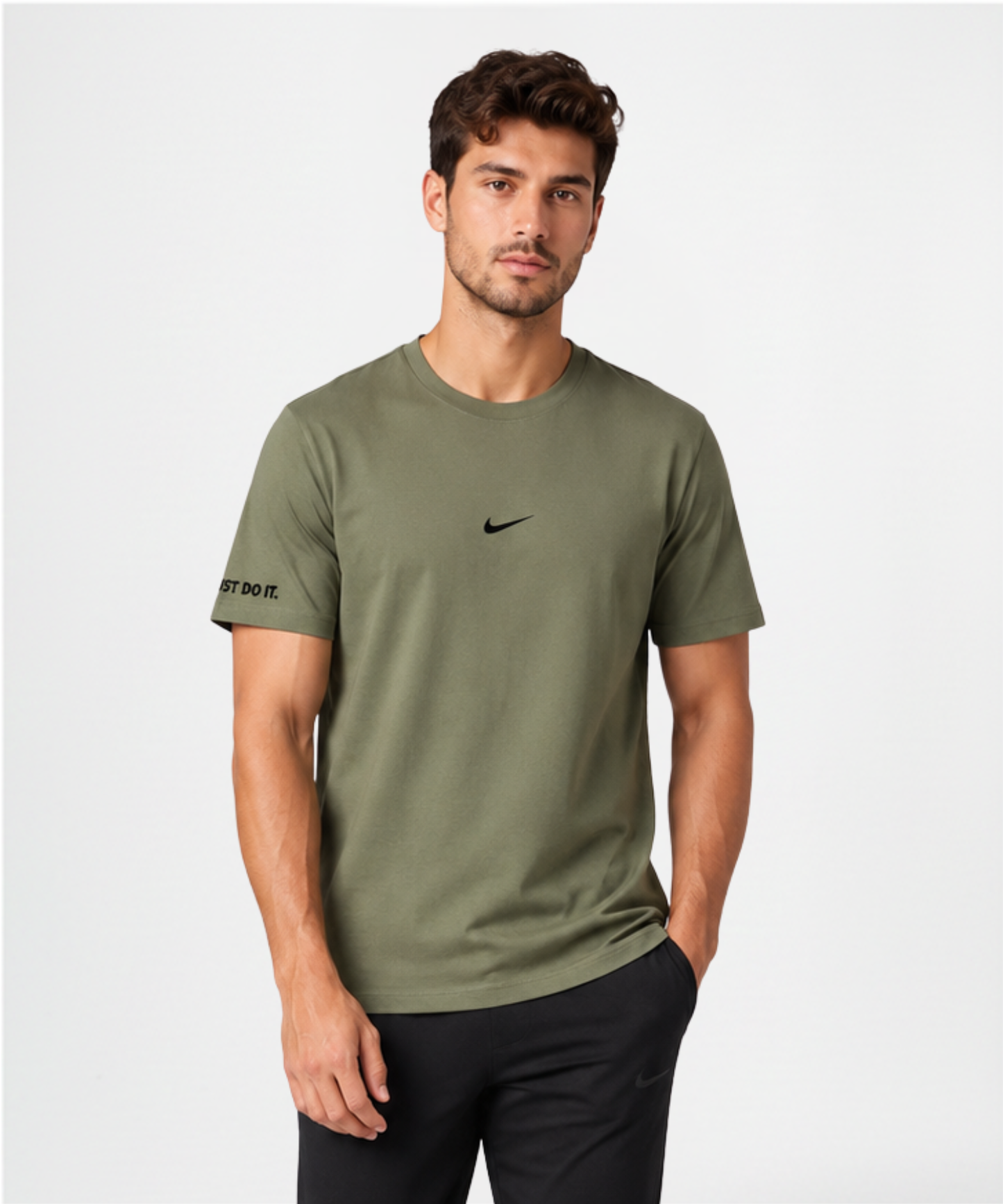 Men’s Premium Cotton Blend Regular Fit T-Shirt – 220 GSM| Embroidery Logo