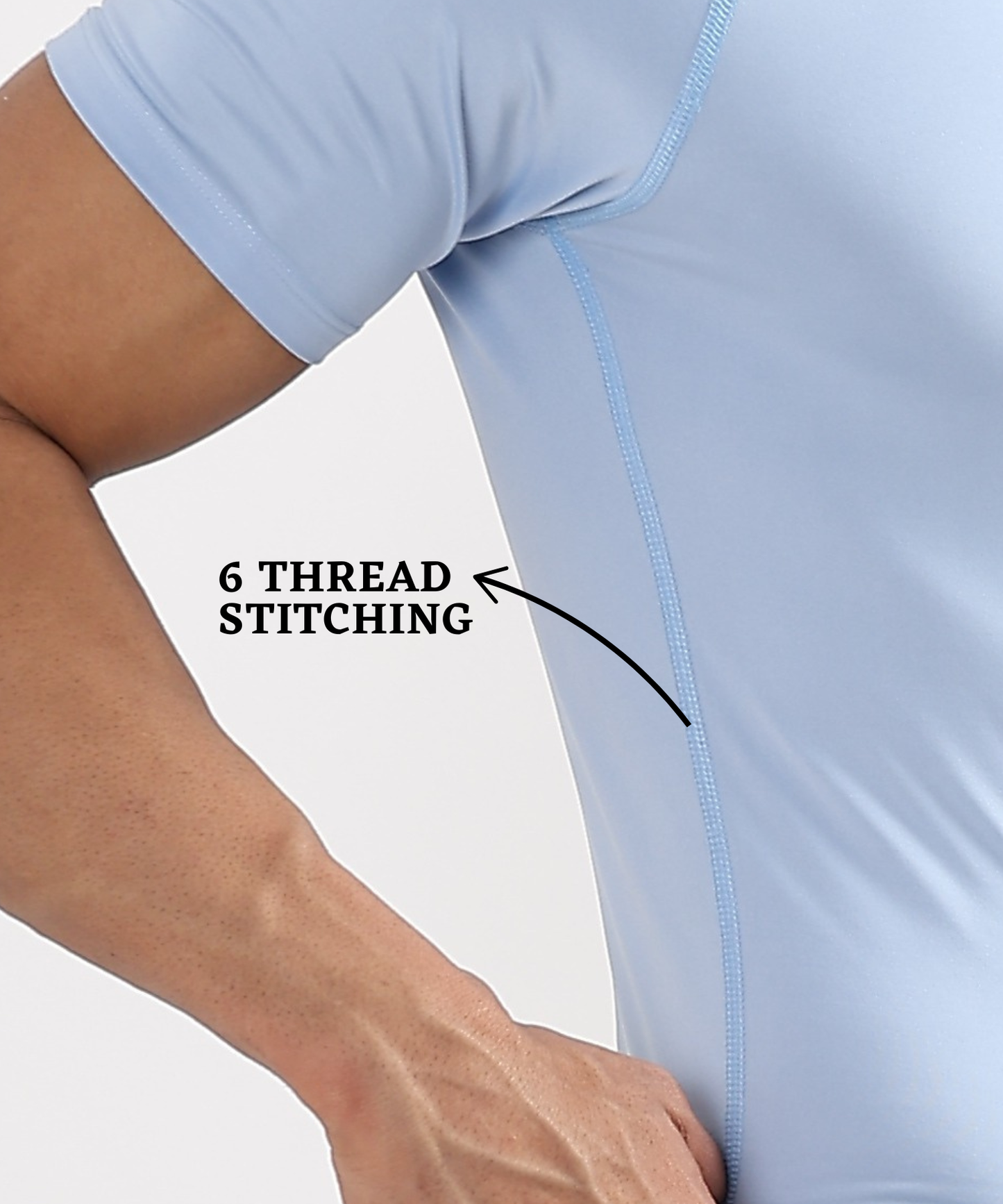 ActiveWear – Imported 4-way Lycra | 180 GSM | Raglan Sleeves | Round Neck | 6 Thread Stitching | 3D Logo | Compression T-shirt