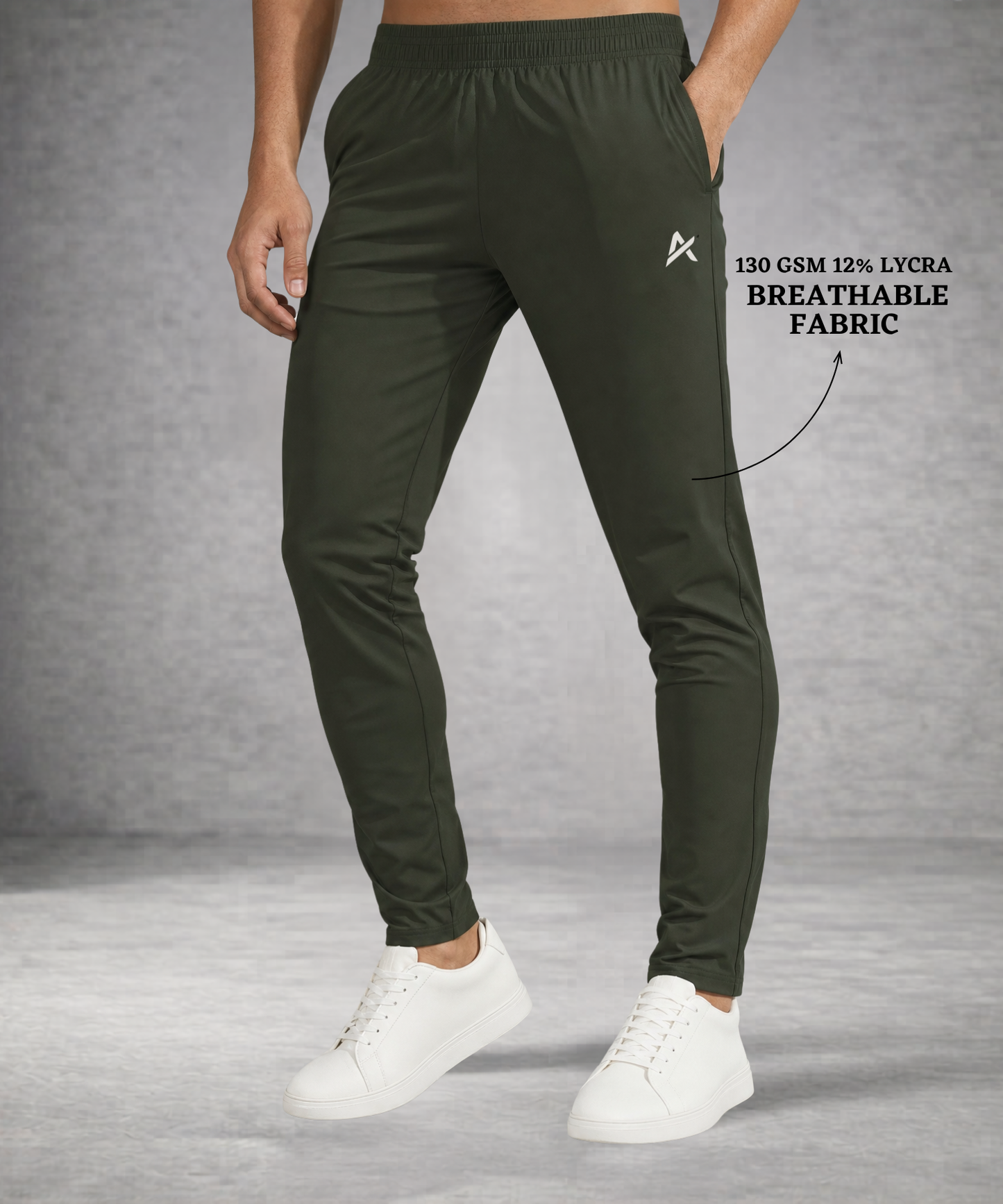 Imported Ns Parachute Lycra Trackpant (12% Lycra 130 GSM) | Athvix Active wear by Denmonk