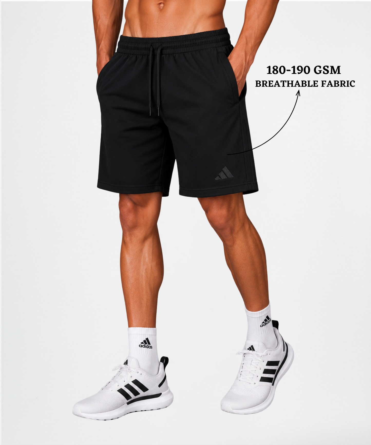 Imported NS Terry Lycra Shorts  (GSM 180-190) |  Same Colour Patti
