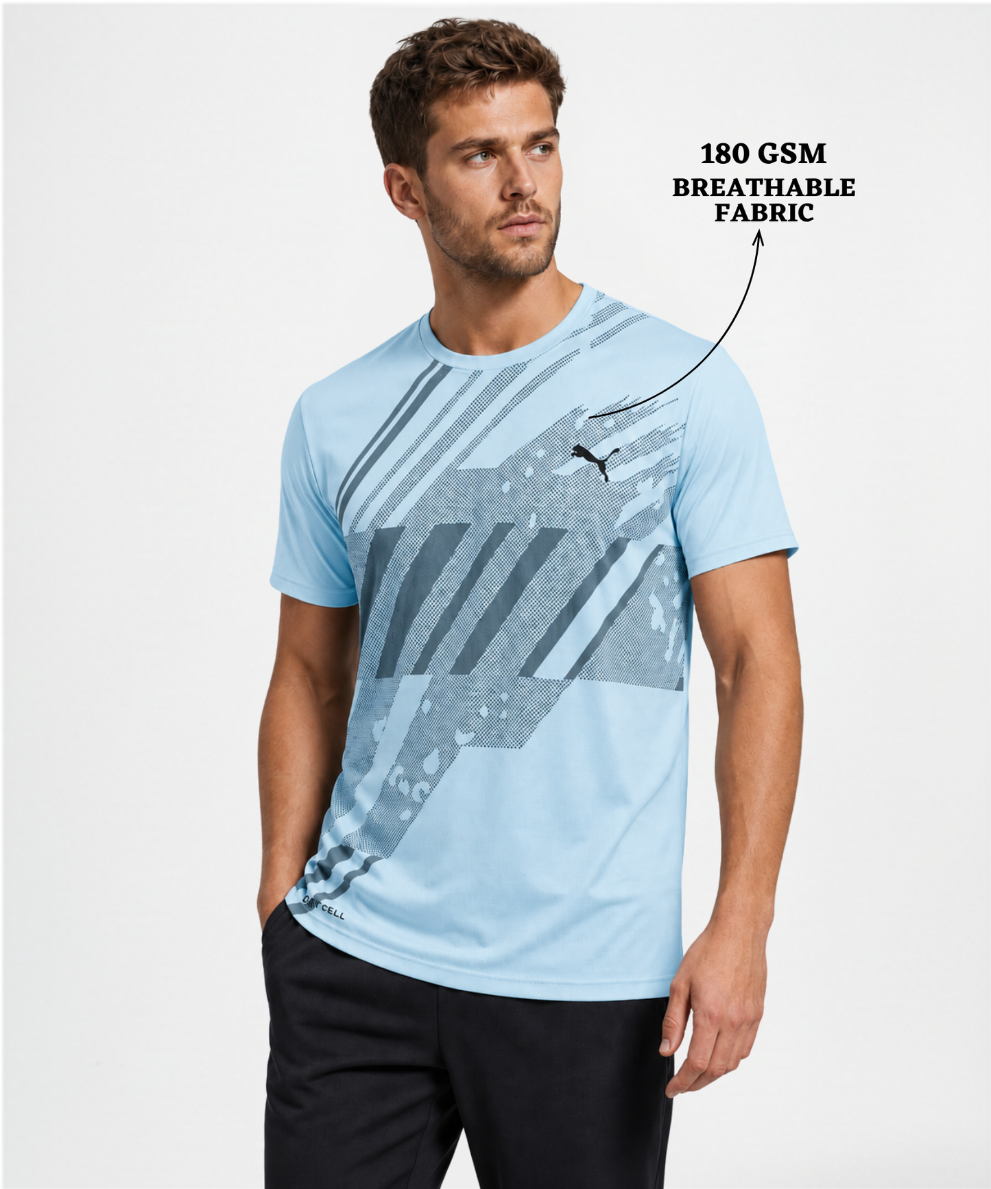 Imported Dotknit Lycra T-Shirts (GSM 180)