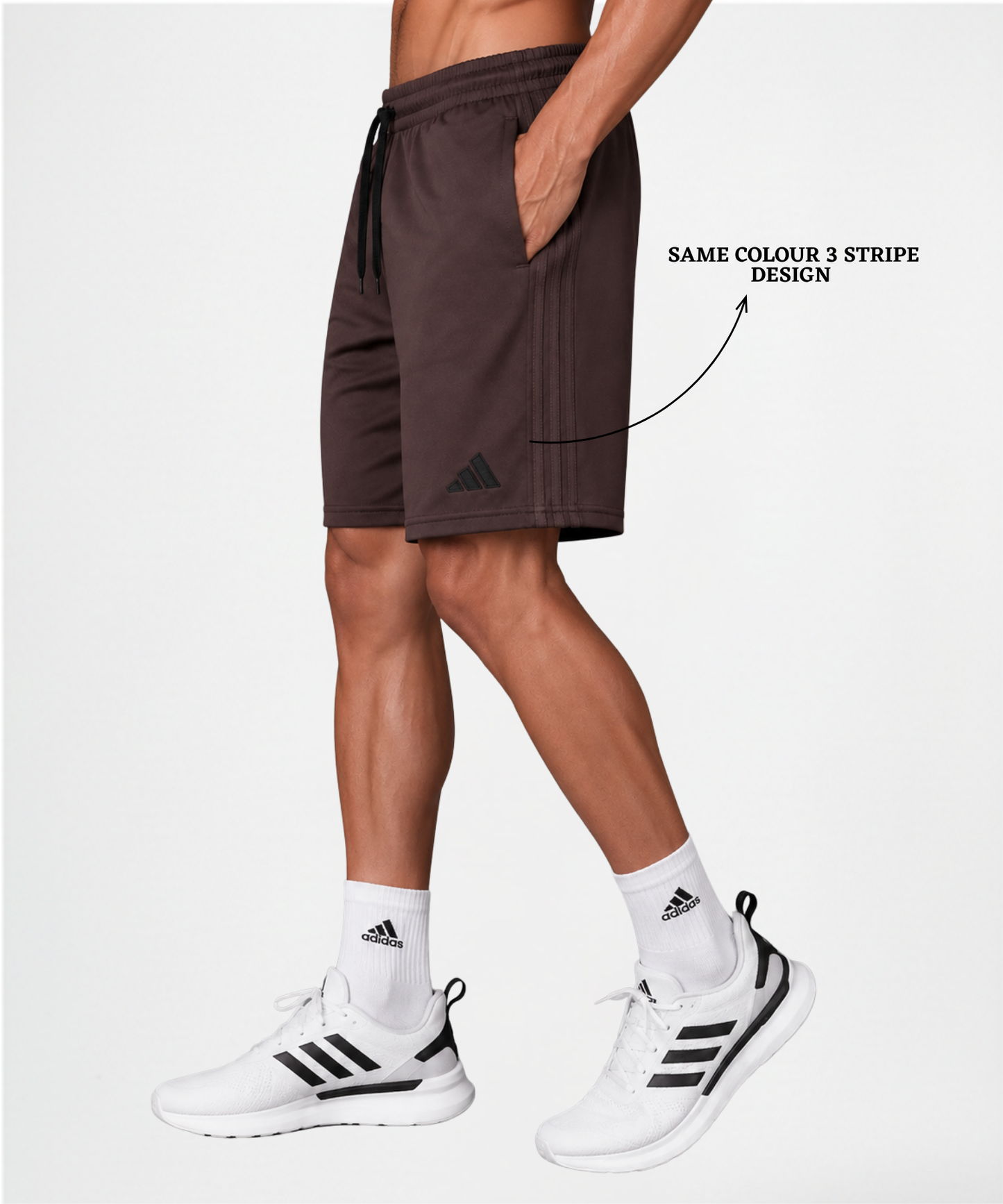 Imported NS Terry Lycra Shorts  (GSM 180-190) |  Same Colour Patti