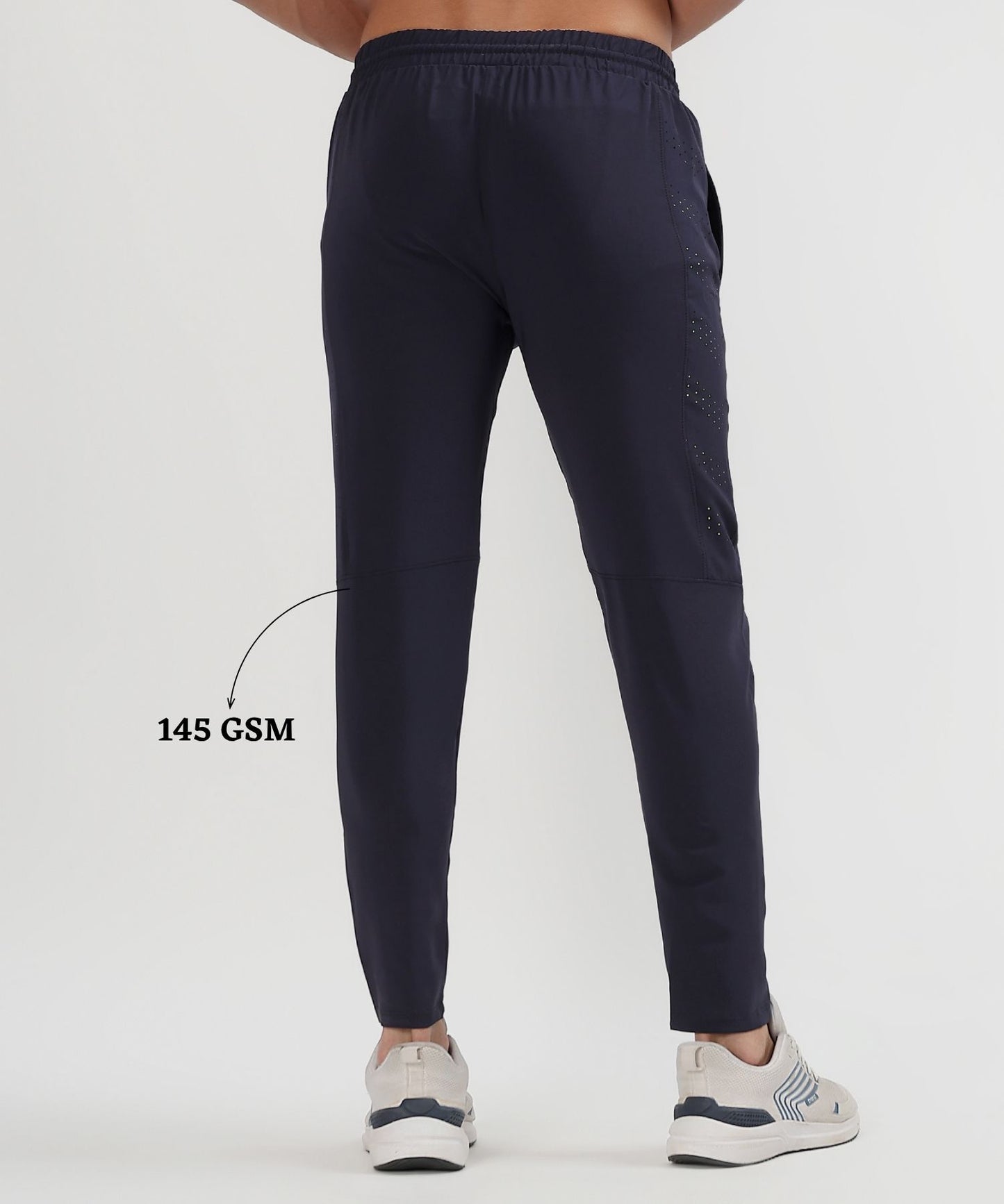 Laser Cut Design Trackpant – Imported Ns Parachute Lycra (145 GSM, 15% Lycra)