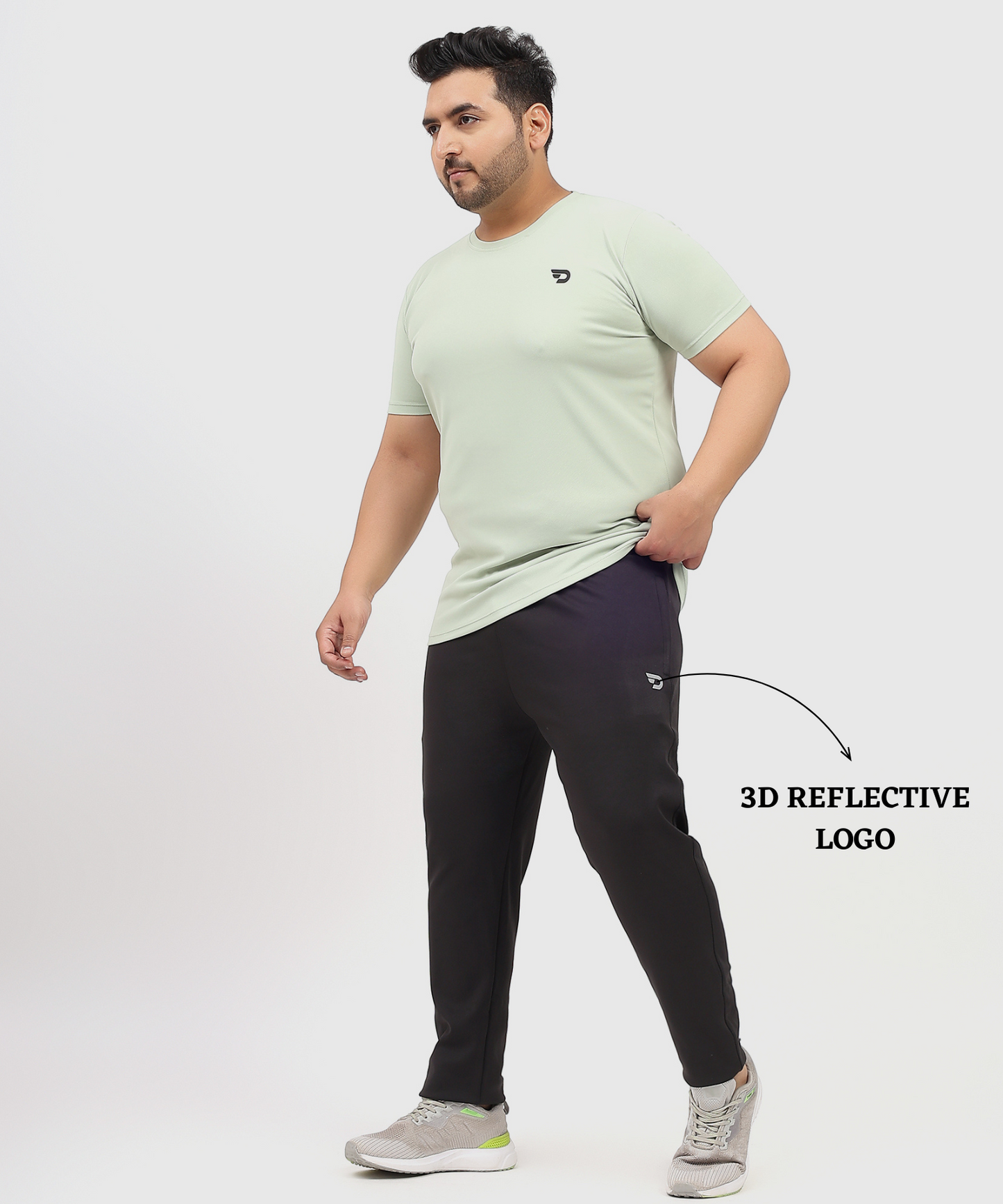 Men’s Poly Cotton Lycra Plus-Size Track Pants (GSM 280)