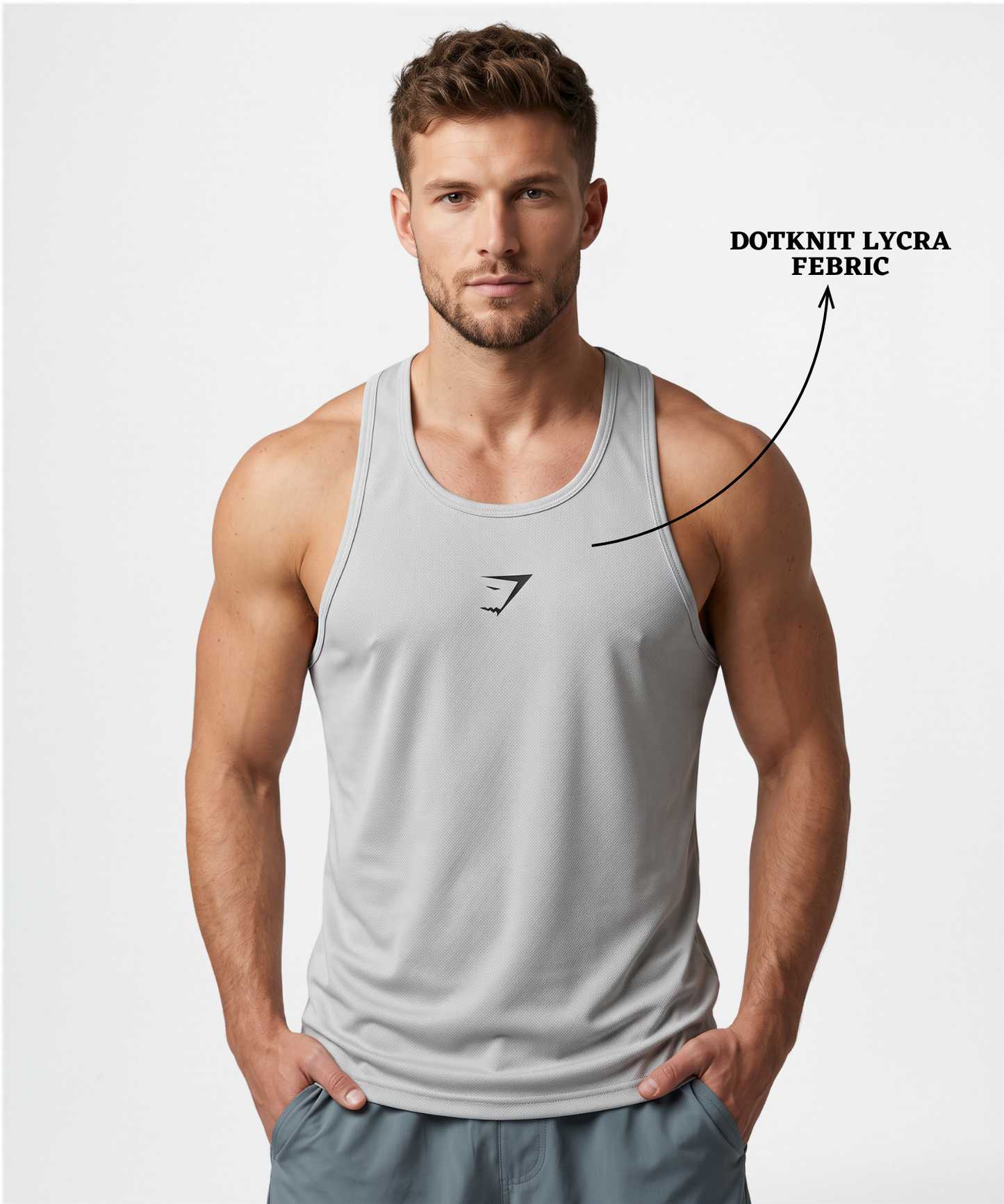 Imported Dotknit Lycra Sando (GSM 180)