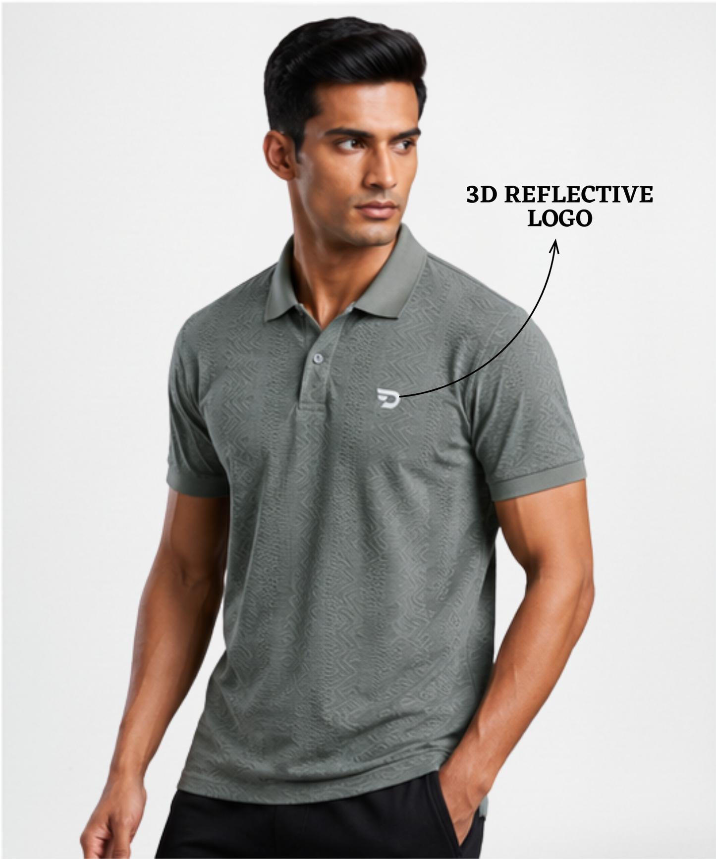 Men’s Stylish Imported Jacquard Matty Lycra Polo Neck T-Shirt with Premium Fit | 180 GSM