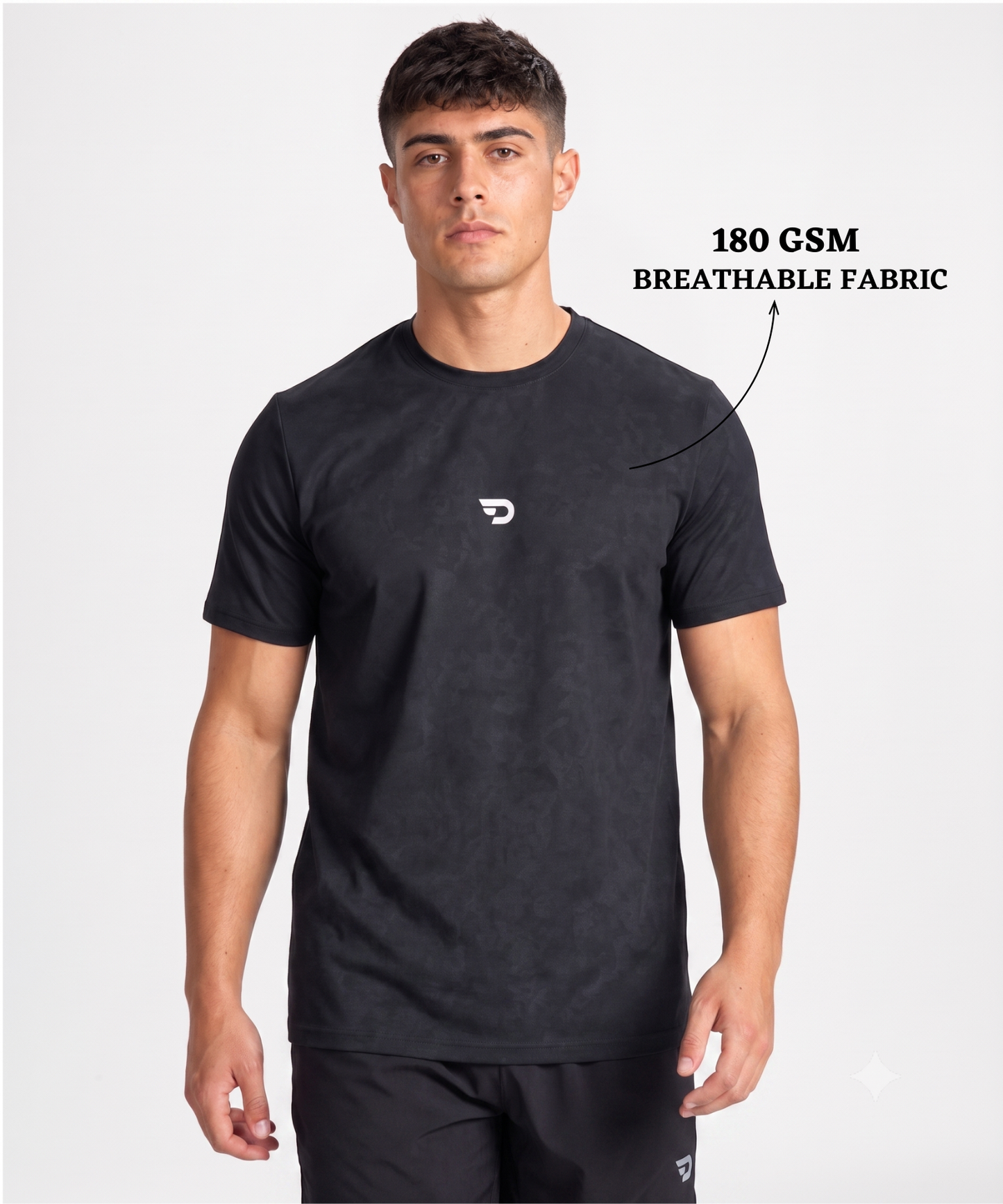 Men's Imported Jacquard Lycra T-Shirt | Regular Fit | Half Sleeve