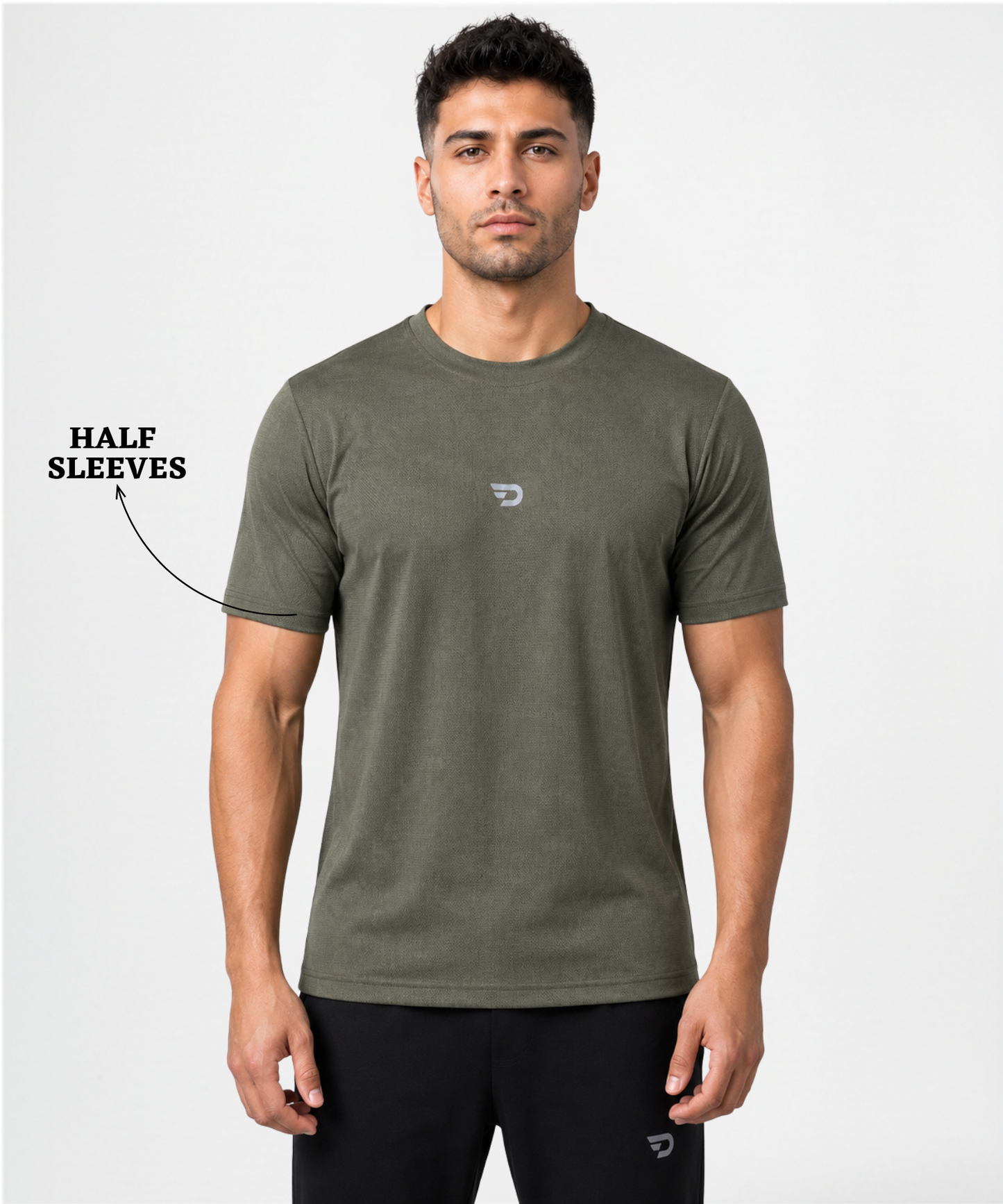 Men's Imported Jacquard Lycra T-Shirt | Regular Fit | Half Sleeve