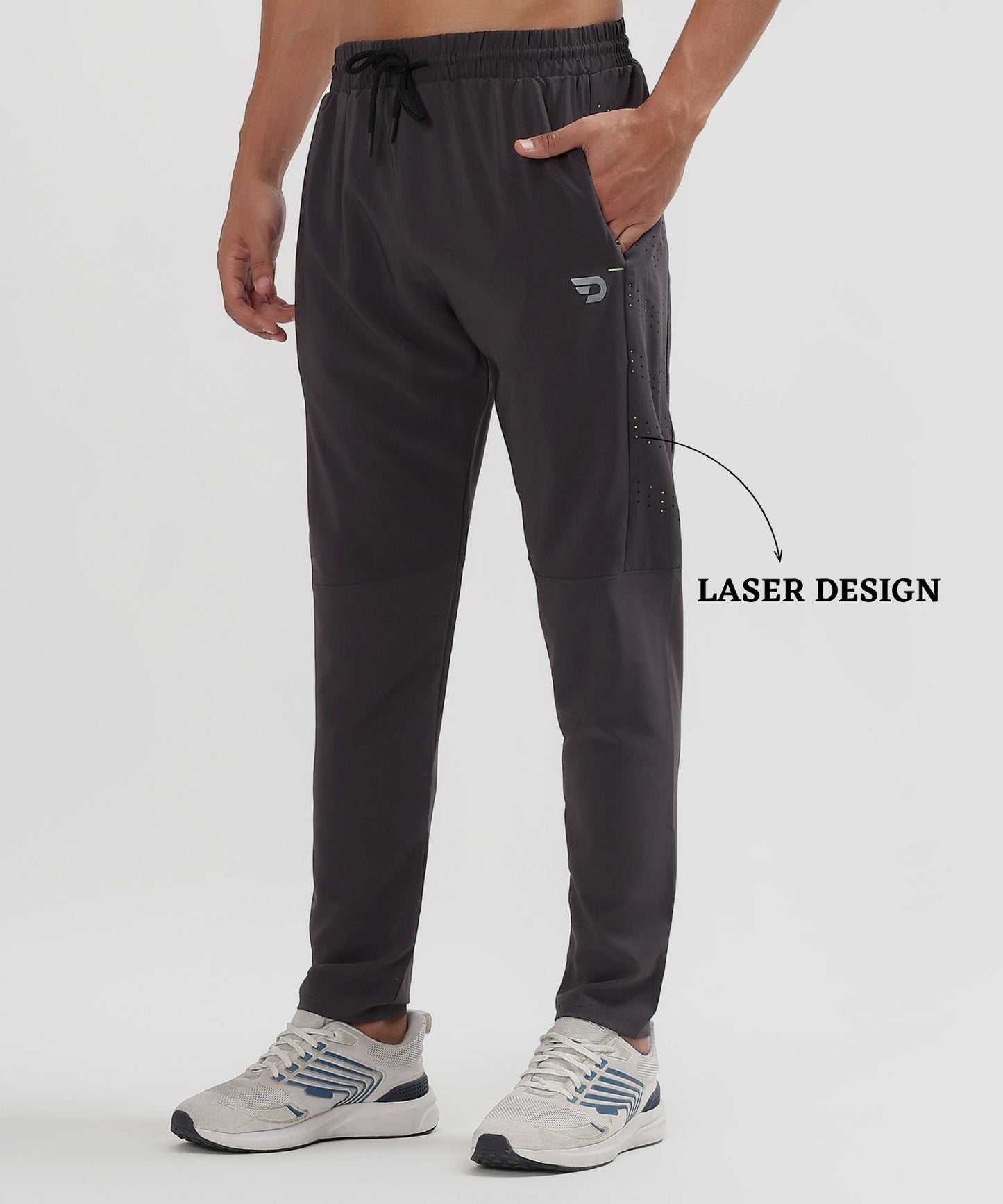 Laser Cut Design Trackpant – Imported Ns Parachute Lycra (145 GSM, 15% Lycra)