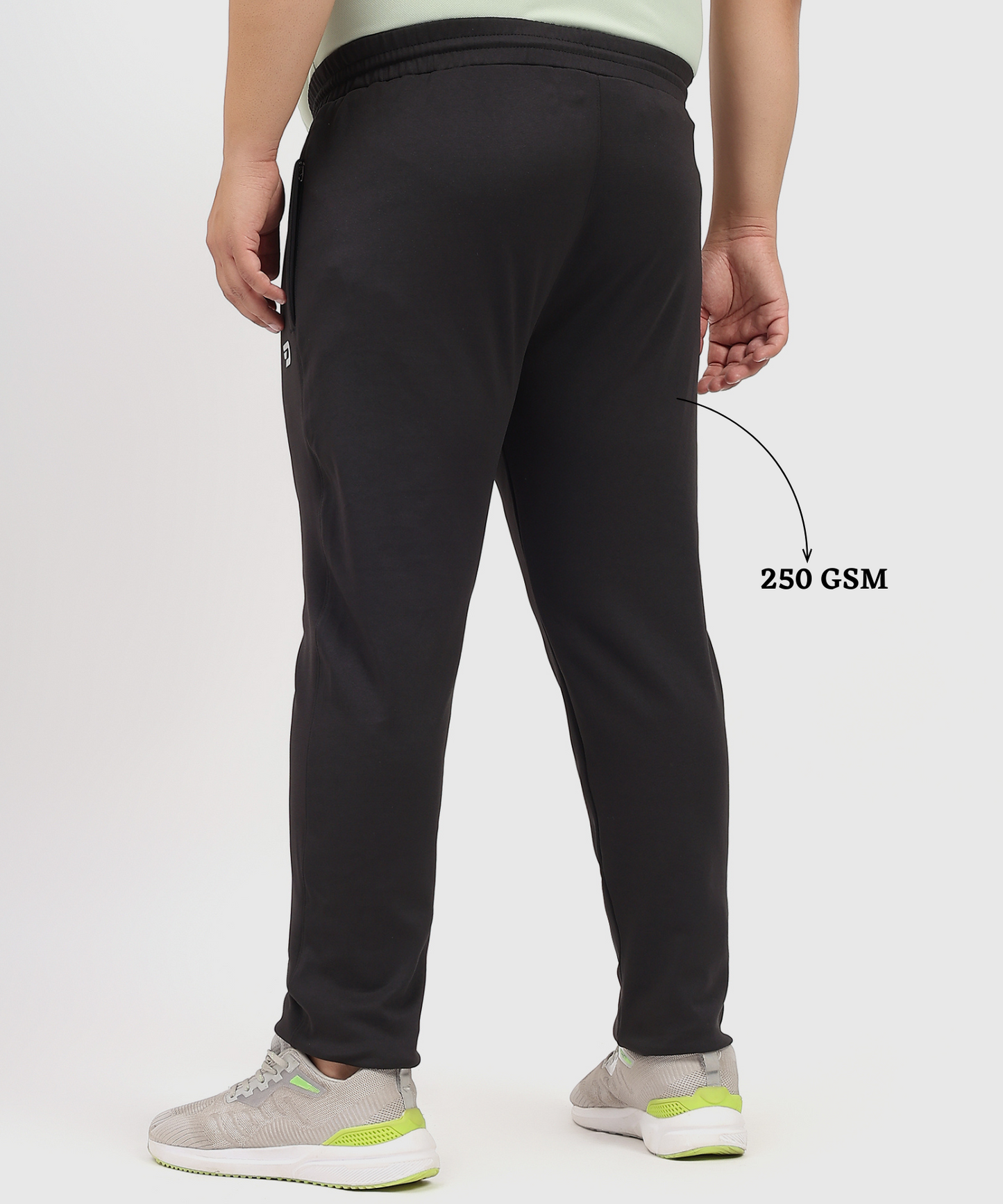 Men’s Poly Cotton Lycra Plus-Size Track Pants (GSM 280)