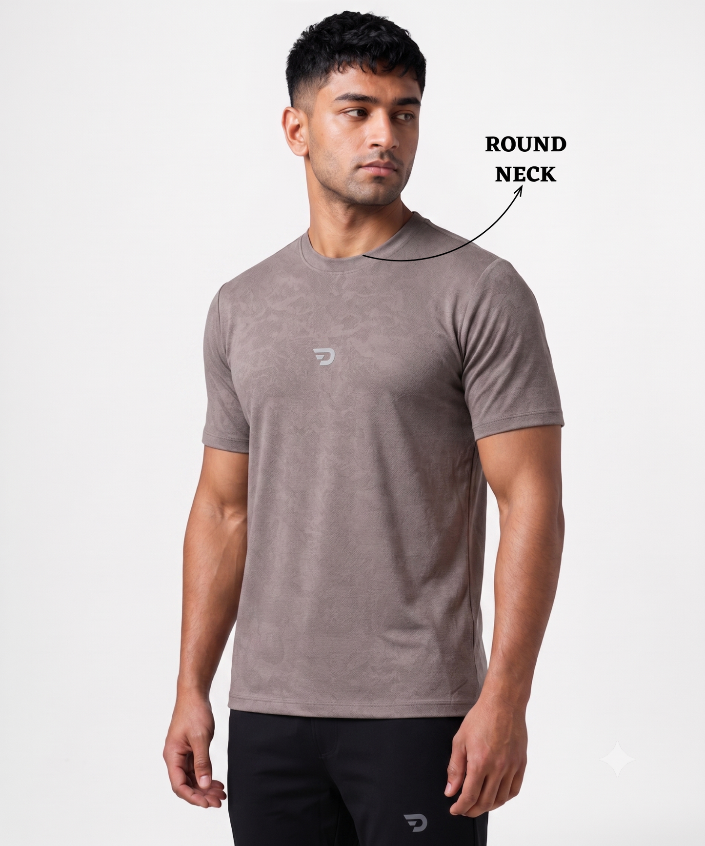 Men's Imported Jacquard Lycra T-Shirt | Regular Fit | Half Sleeve