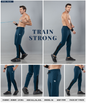 Bugdot Patch Detail Trackpant – Imported Dobby Lycra (280 GSM)