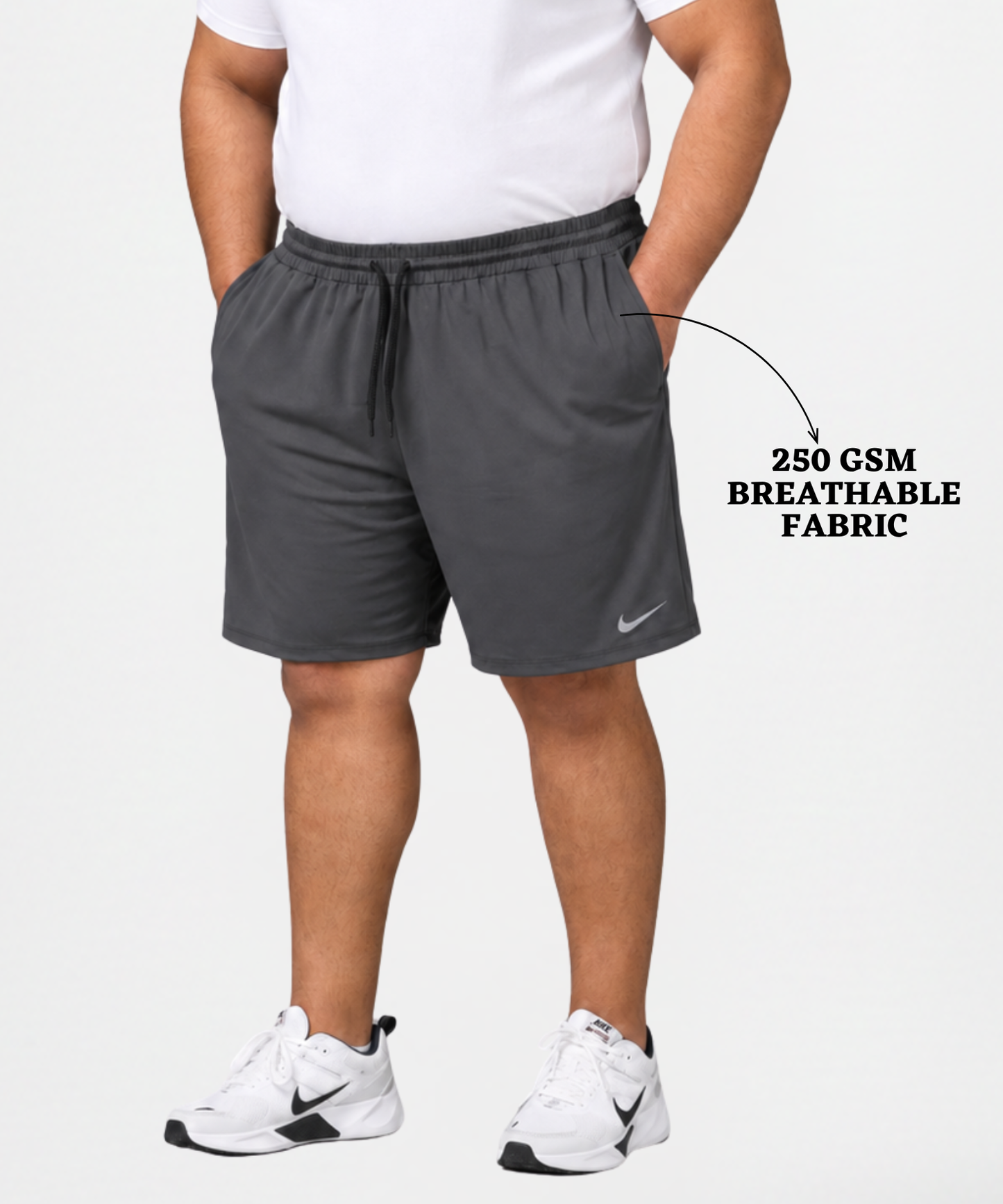 Imported 4way Taiwan Lycra Plus Size Shorts (GSM 250)|DOD