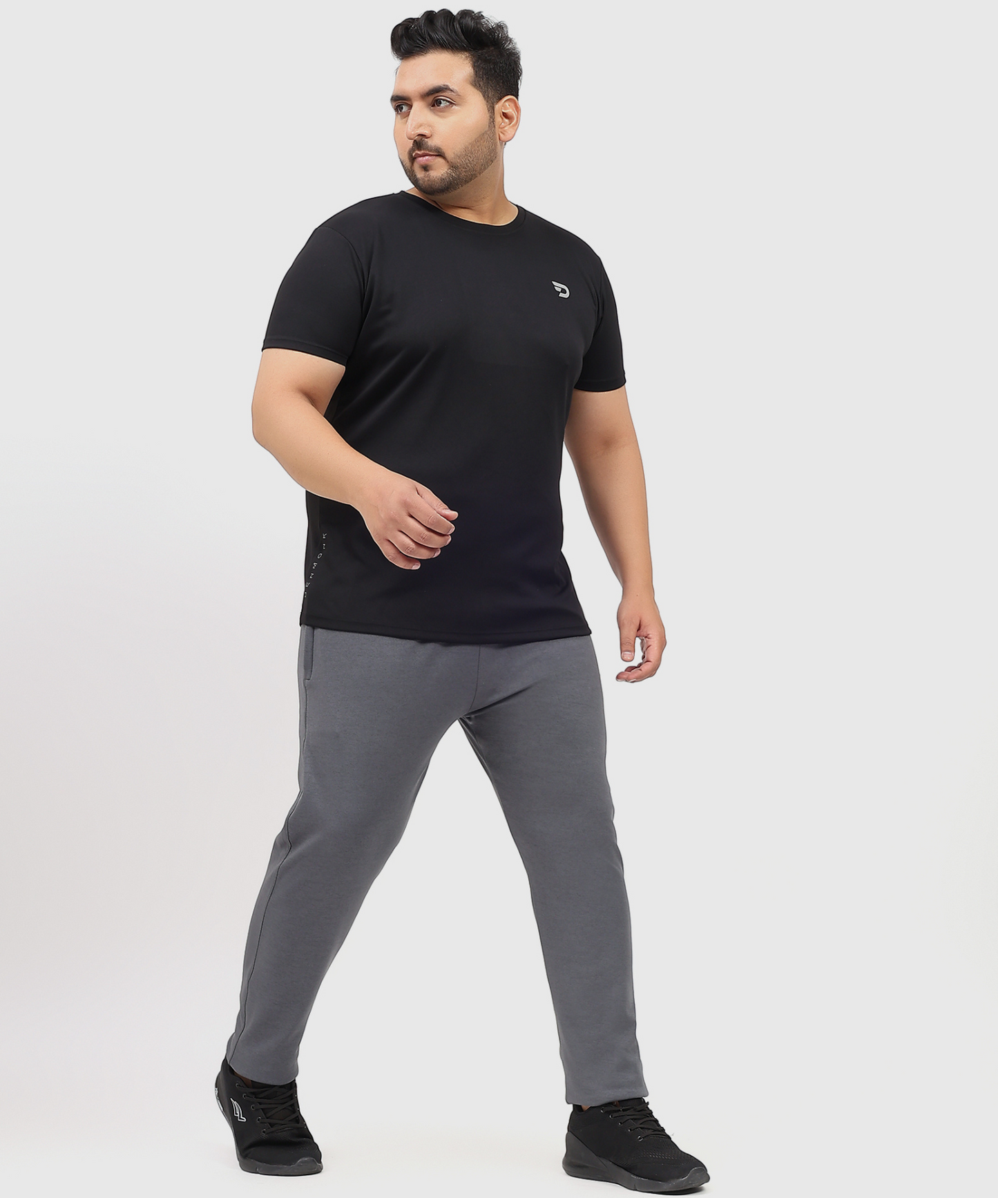 Men’s Poly Cotton Lycra Plus-Size Track Pants (GSM 280)