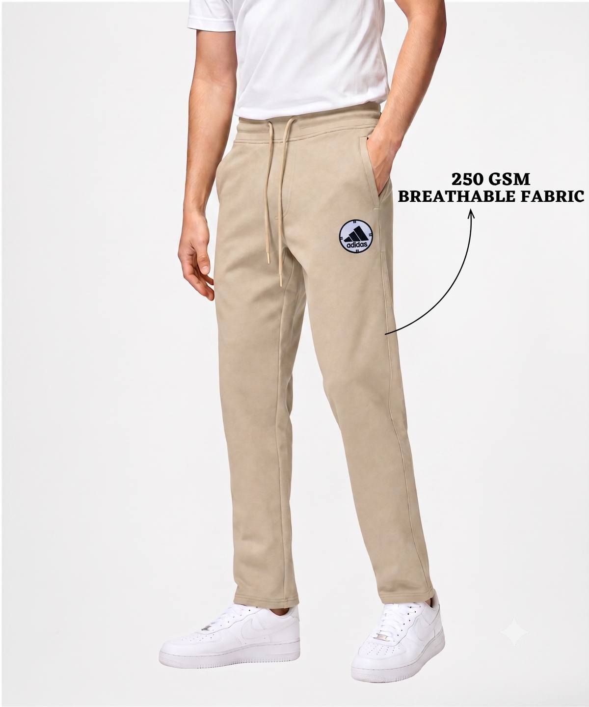 Men's Premium Quality 100% Cotton Trackpant (GSM 250) | Slim Fit