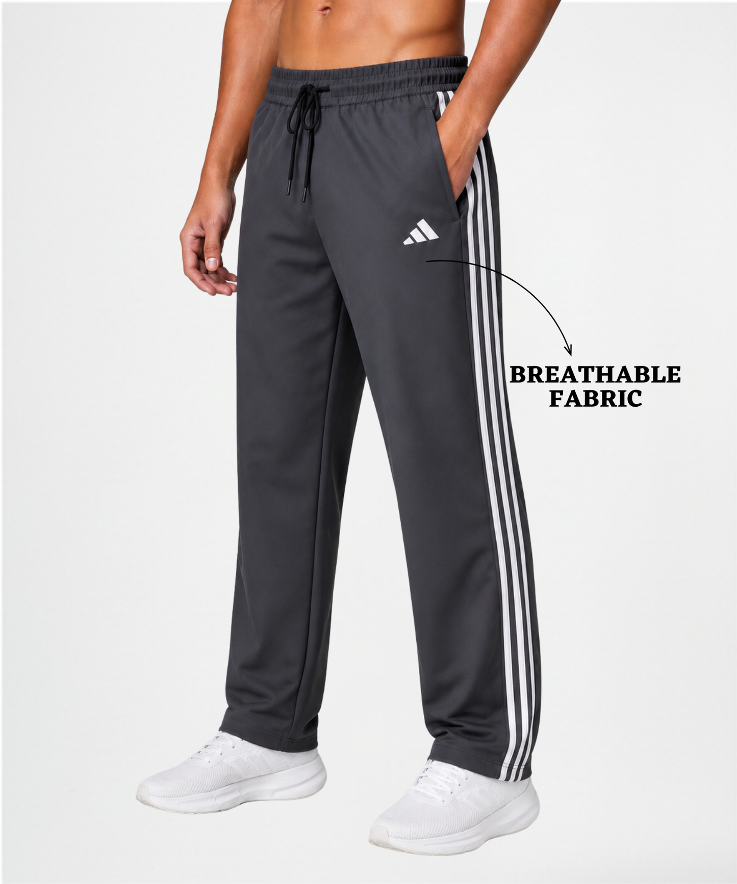 Imported Ns Terry Lycra TrackPant (GSM 180-190)| Comfort fit| 3 Stripe Design | DOD