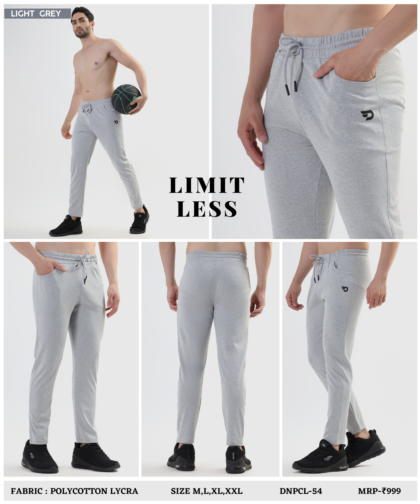FlexTaper Trackpants - Imported Polycotton Lycra  (GSM 280)