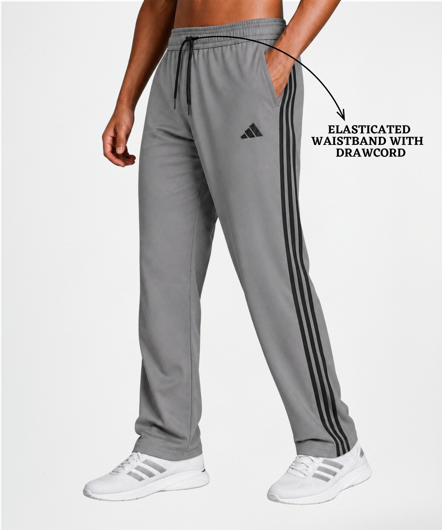 Imported Ns Terry Lycra TrackPant (GSM 180-190)| Comfort fit| 3 Stripe Design | DOD