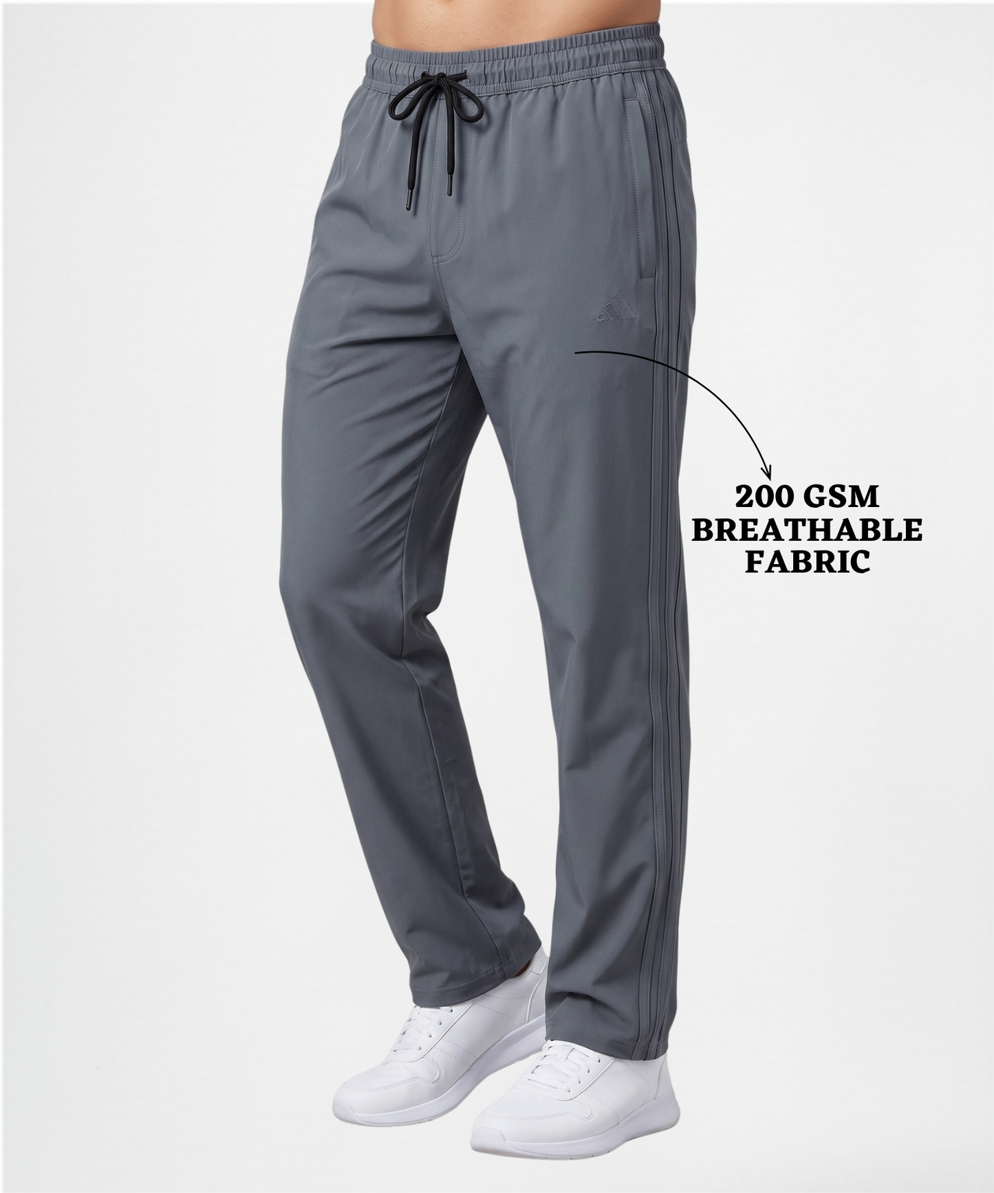 Imported Ns Parachute Lycra TrackPant (30% Lycra 200 GSM)| 3 strip Design | DOD