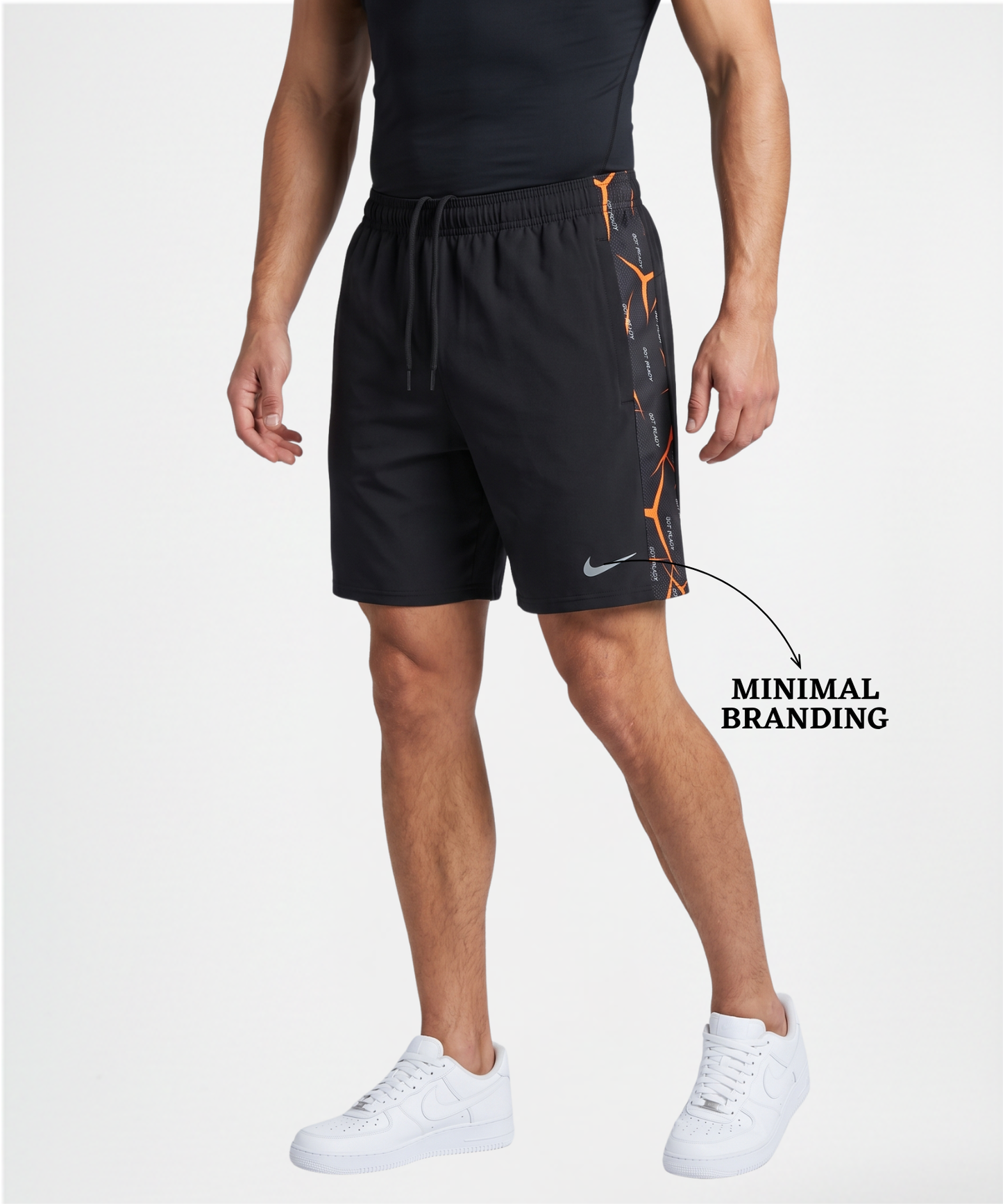 Imported 4way Taiwan Lycra Shorts (GSM 250) | Printed Contrast Design