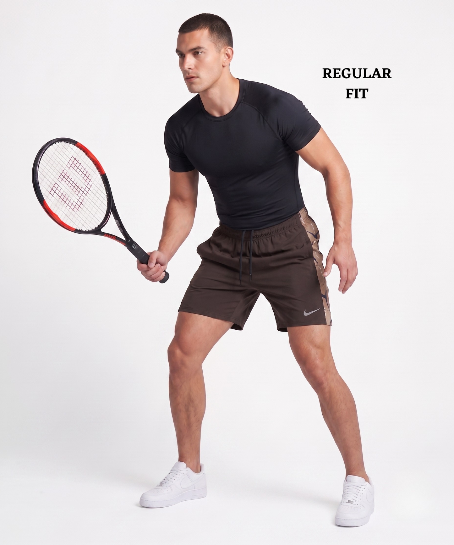 Imported 4way Taiwan Lycra Shorts (GSM 250) | Printed Contrast Design