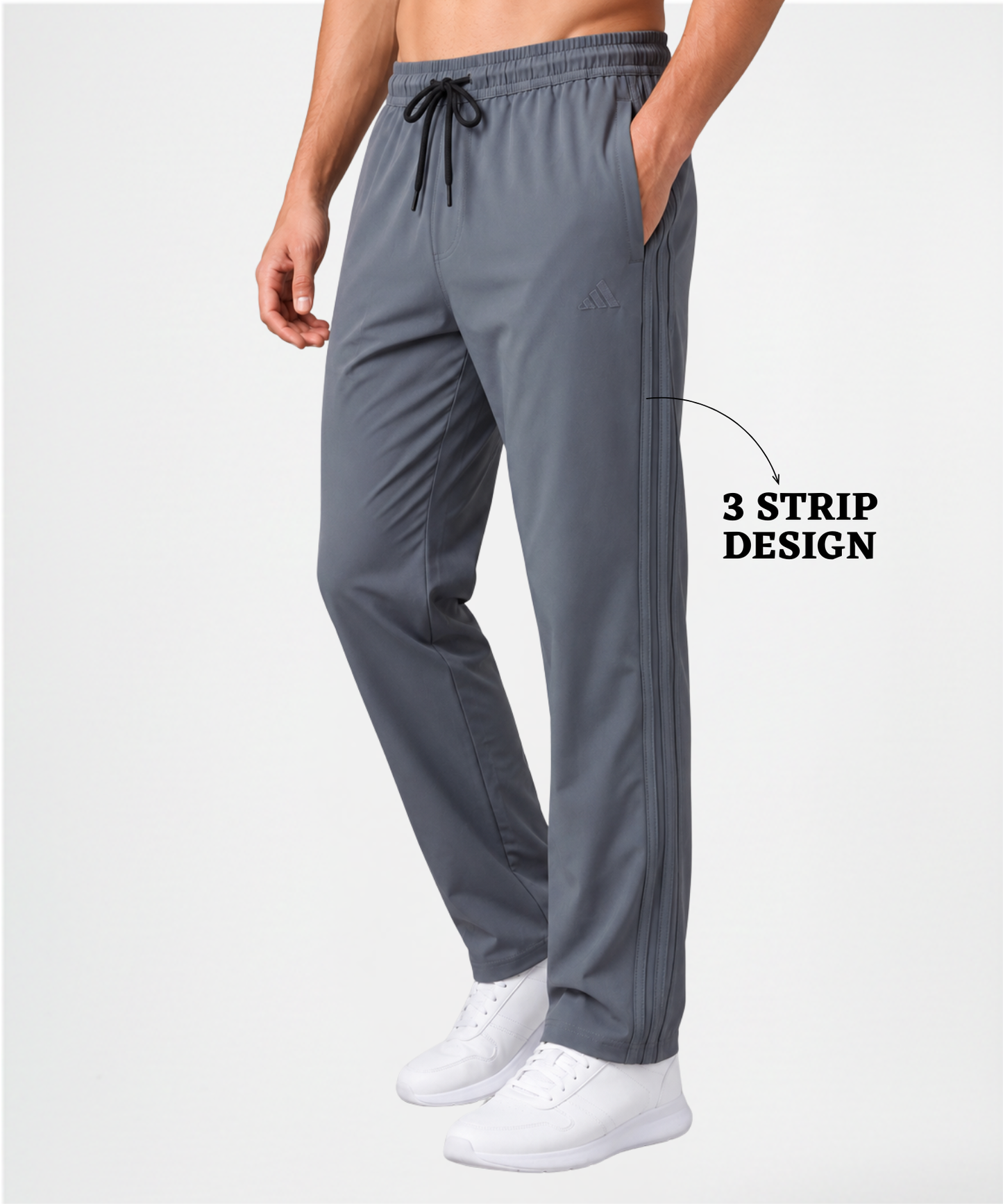 Imported Ns Parachute Lycra TrackPant (30% Lycra 200 GSM)| 3 strip Design | DOD