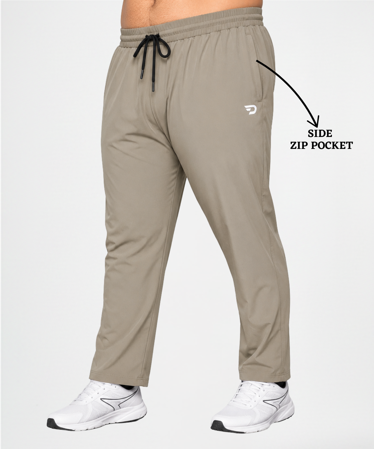 ActiveFlex Trackpant  – Imported Ns Parachute Lycra Plus Size Lower | 145 GSM, 20% Lycra | Regular Fit