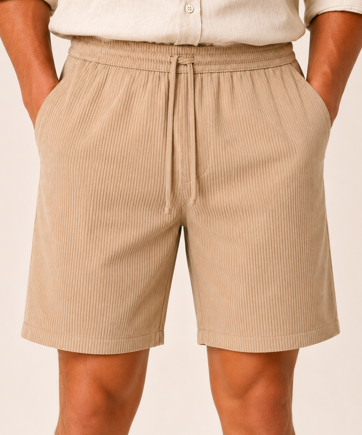 Men’s Premium Cotton Blend Lycra Casual Shorts | Soft Stretch Comfortable Fit