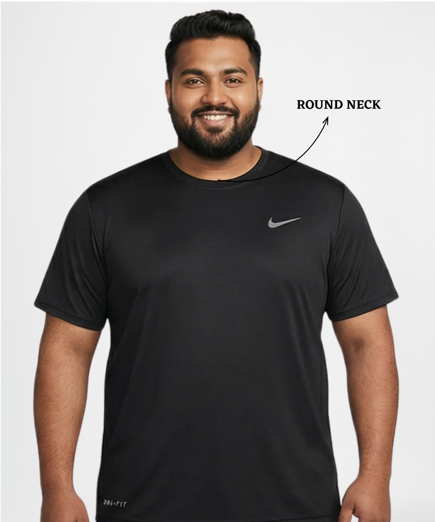 Imported Dotnit Lycra T-shirt- (GSM-180) Round Neck | Half Sleeves