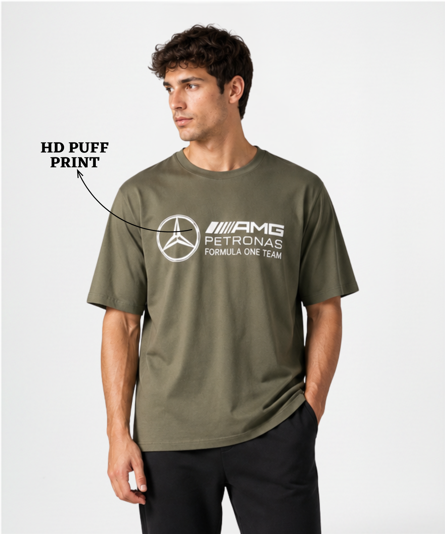 Men’s Premium Cotton Blend Oversized T-Shirts (220 GSM)