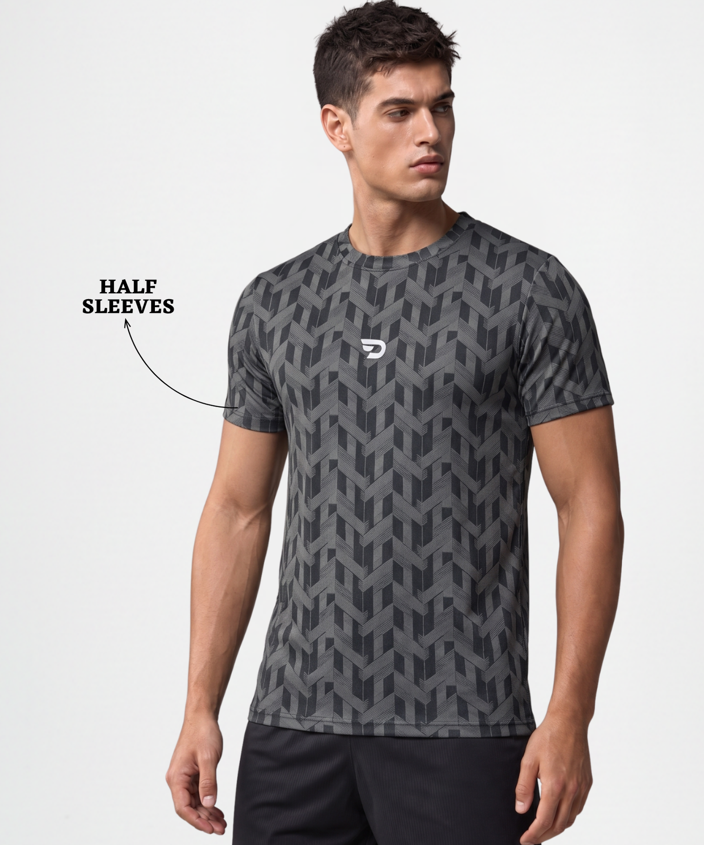 Imported Jacquard Lycra Men's Regular Fit T-Shirt | 180 GSM | Half Sleeve