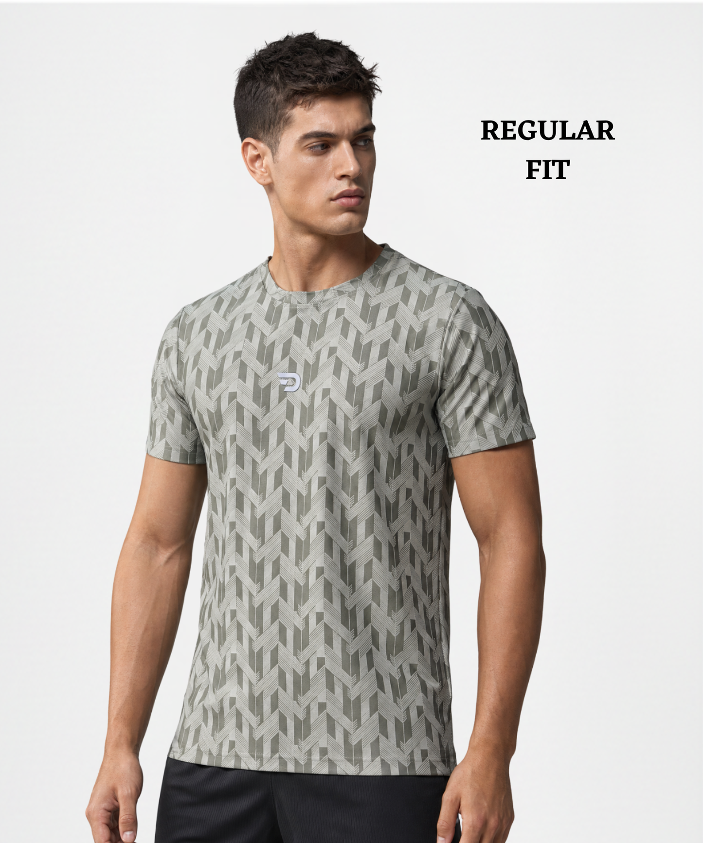 Imported Jacquard Lycra Men's Regular Fit T-Shirt | 180 GSM | Half Sleeve