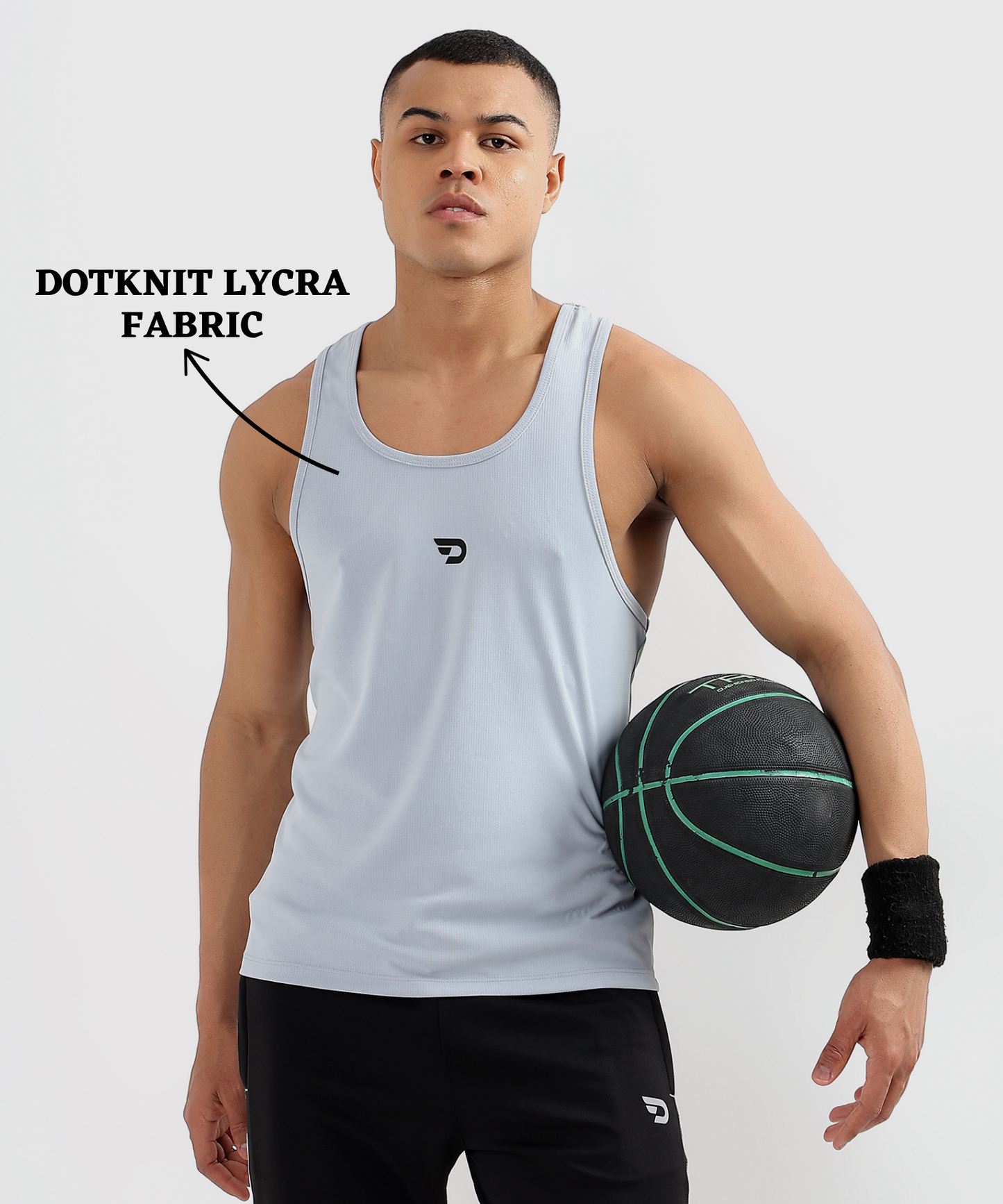 Flex Vest – Imported Dotknit Lycra | Sleeveless Sando (180 GSM)