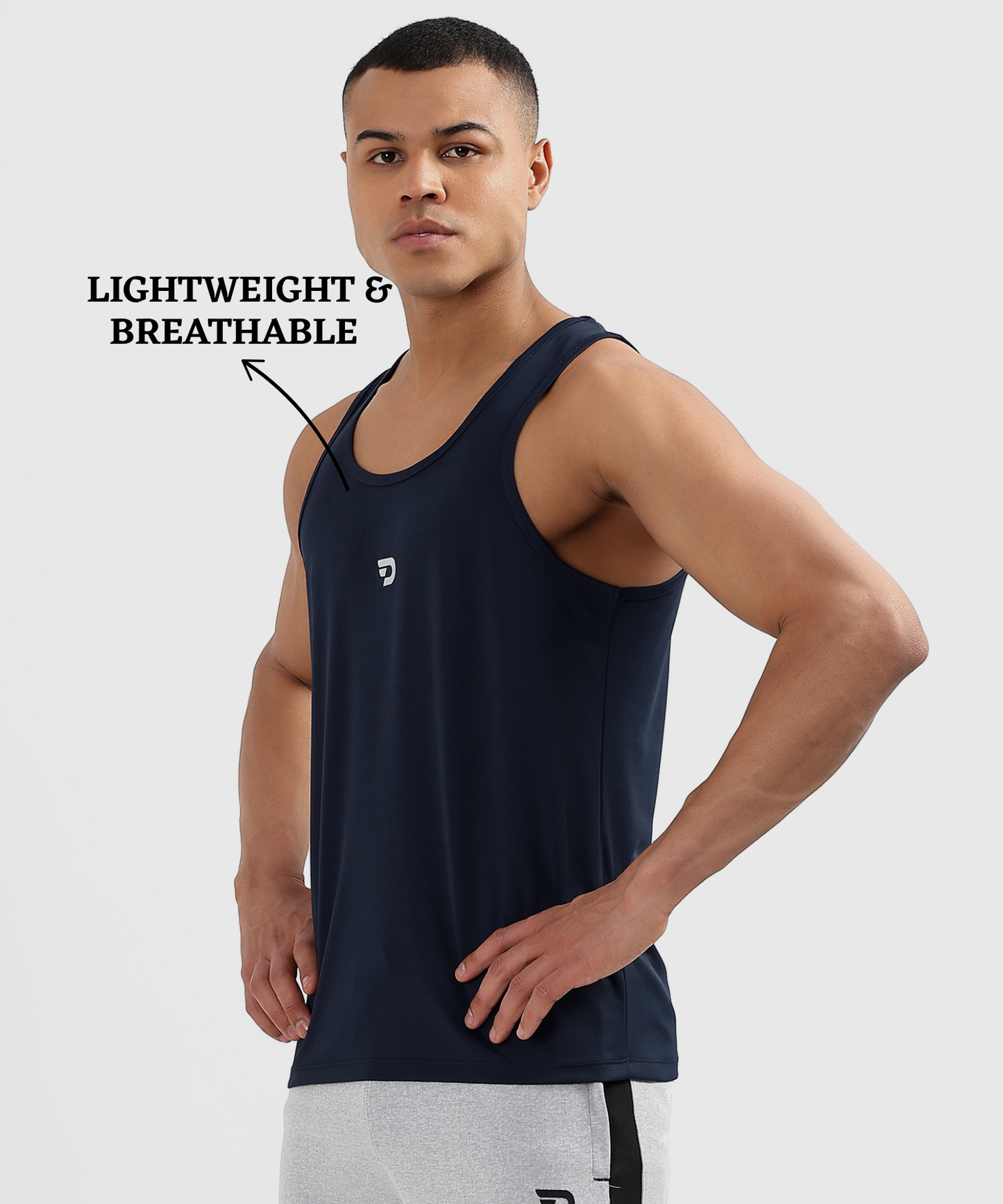 Flex Vest – Imported Dotknit Lycra | Sleeveless Sando (180 GSM)