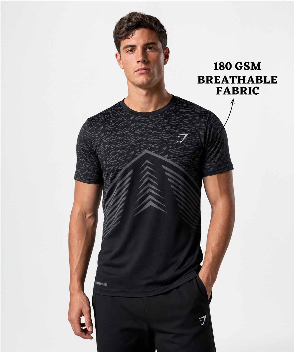 Imported Dotknit Lycra Half Sleeve Printed T-Shirt | 180 GSM | Regular Fit