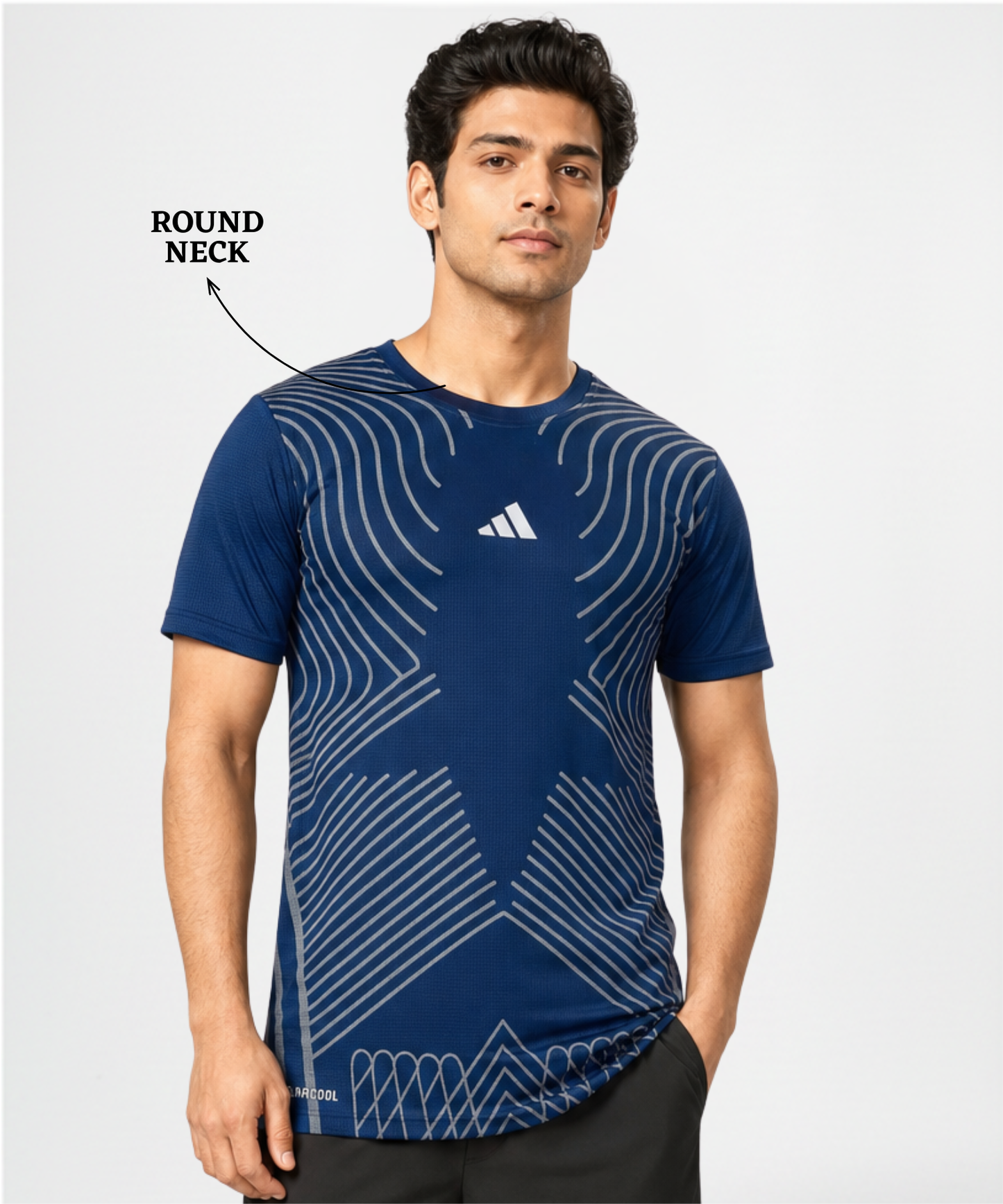 Imported Reebok Knit Lycra T-Shirt (GSM 180)- Printed Design|DOD