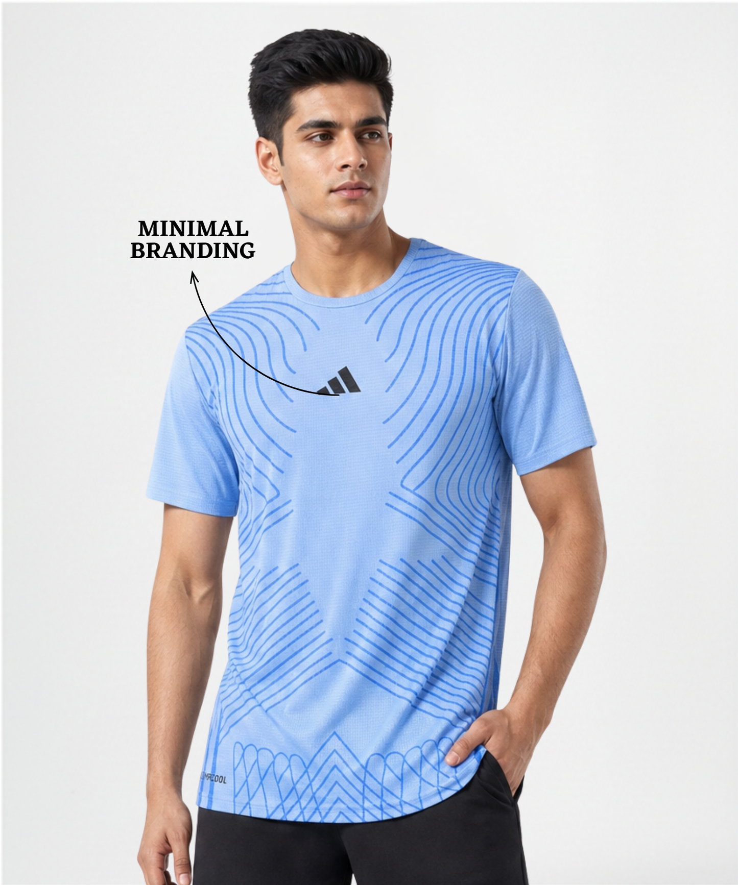 Imported Reebok Knit Lycra T-Shirt (GSM 180)- Printed Design|DOD