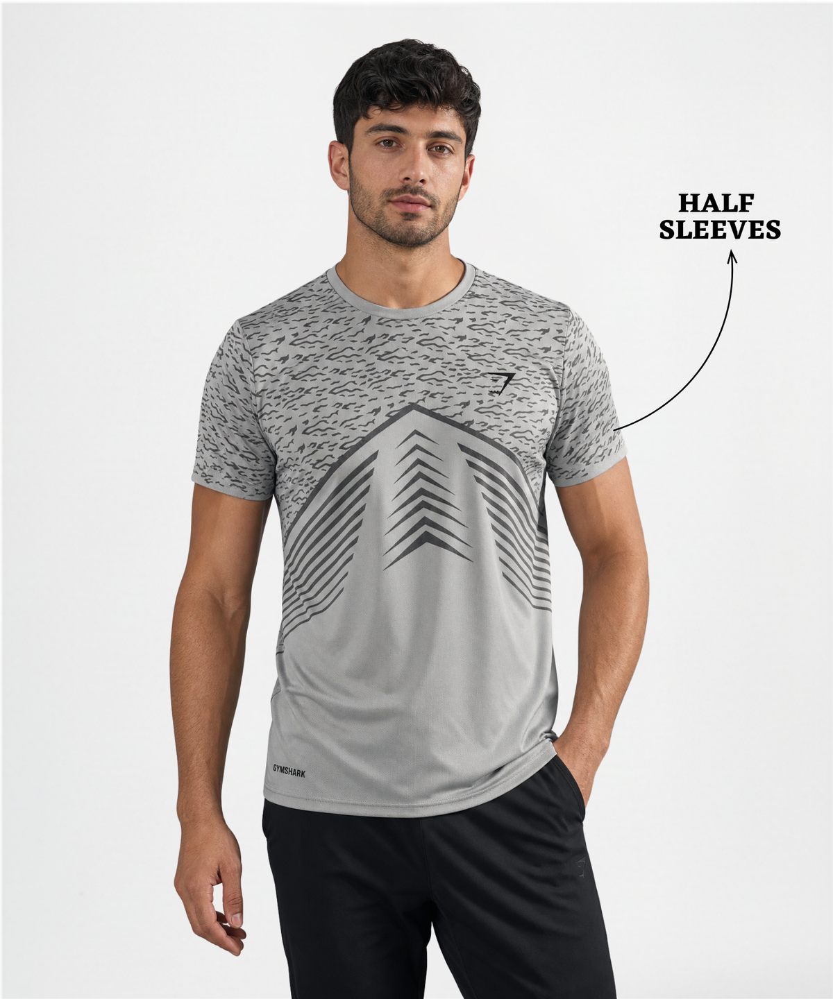 Imported Dotknit Lycra Half Sleeve Printed T-Shirt | 180 GSM | Regular Fit
