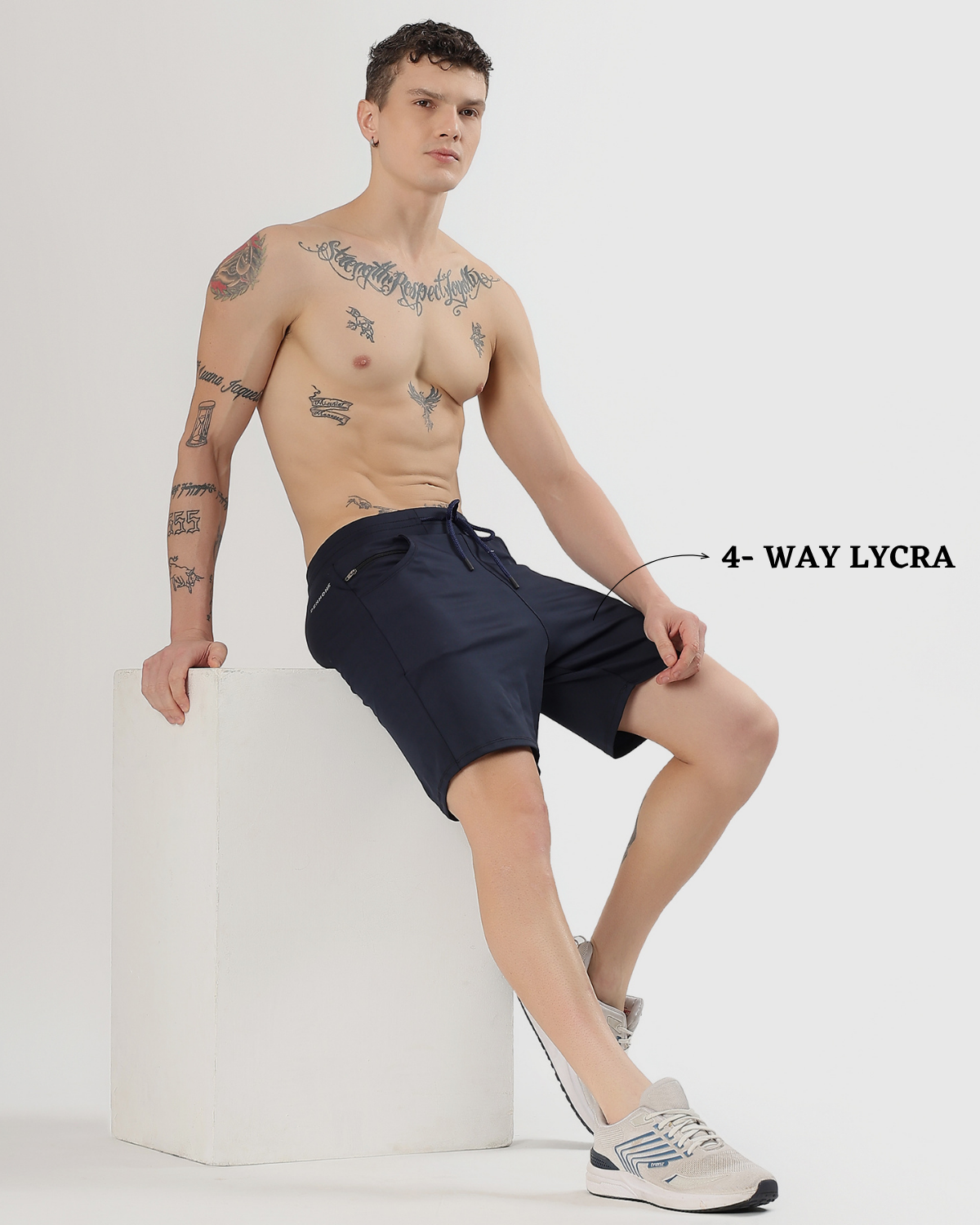 Stretch Performance Shorts - Imported 4way Taiwan Lycra (GSM 260)