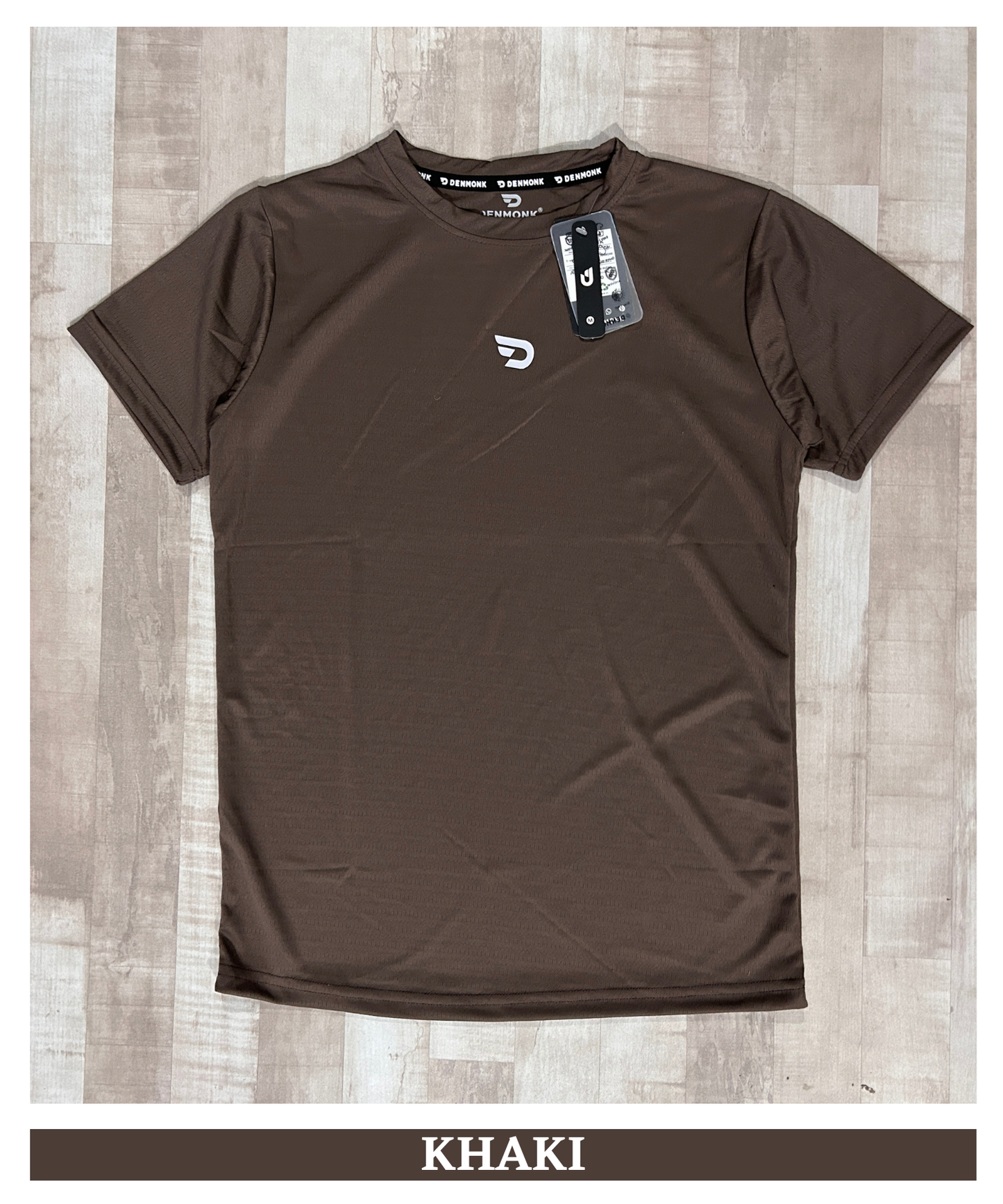 Imported Mesh Jacquard Lycra Men's Premium Half Sleeve T-Shirt | 170–180 GSM