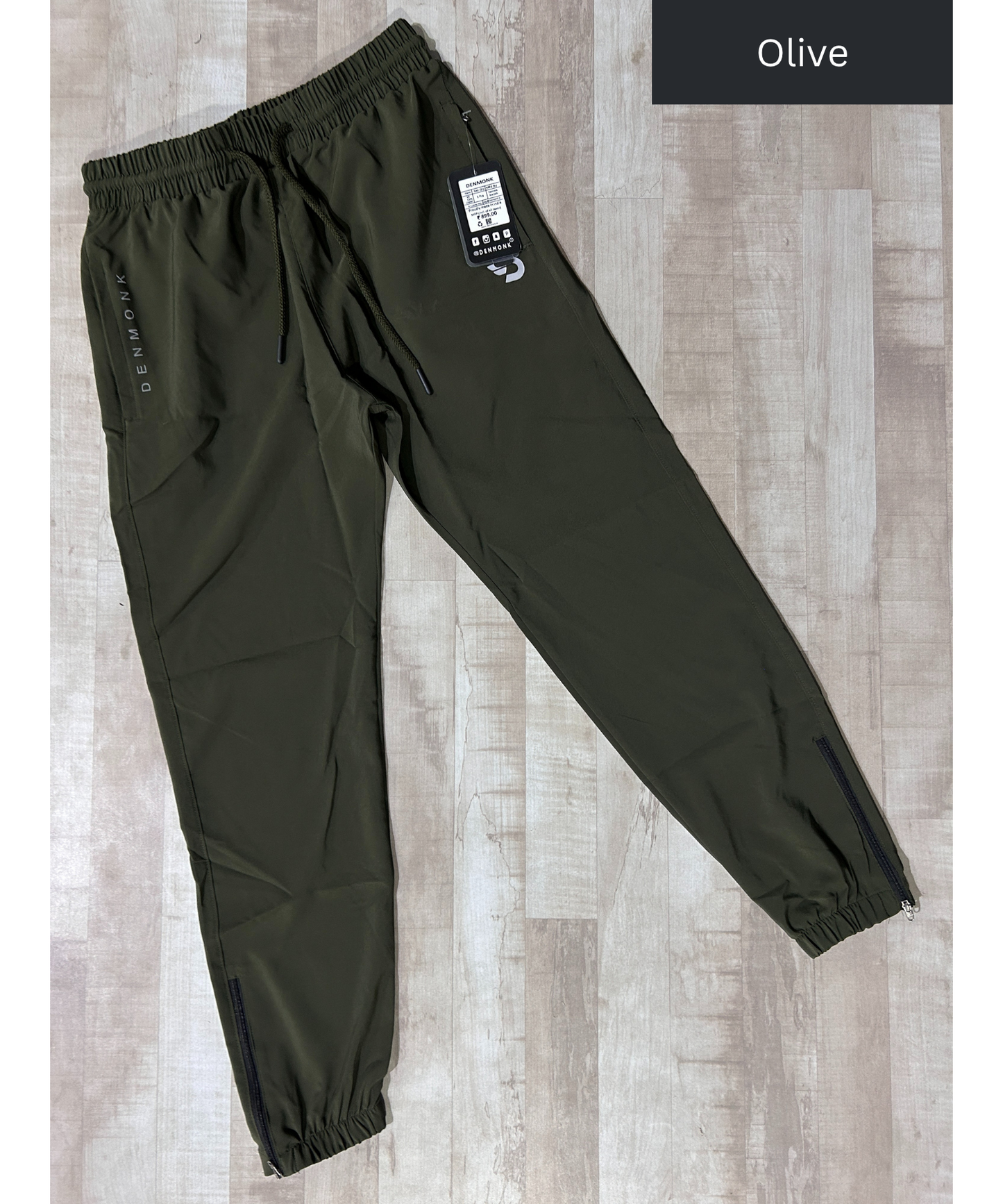 Imported NS Parachute Lycra TrackPant/ Lower (15% Lycra 145 GSM) Ankle Zipped
